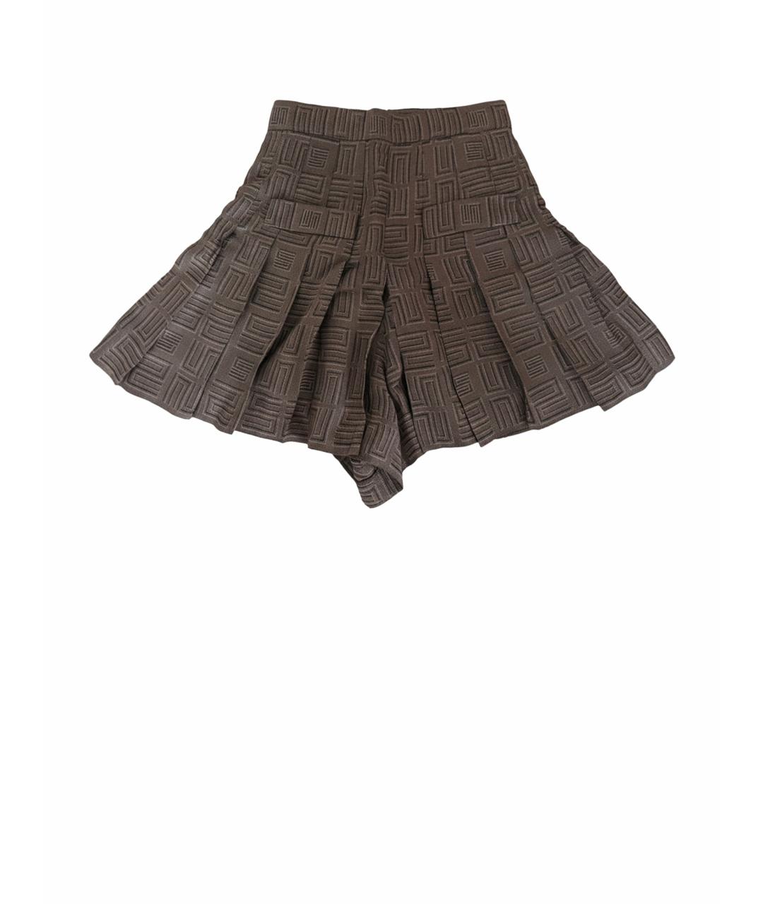 SANDRO Коричневые вискозные шорты, фото 1