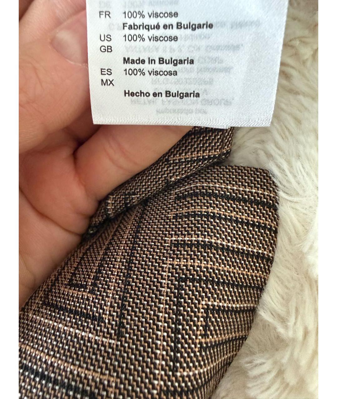 SANDRO Коричневые вискозные шорты, фото 5