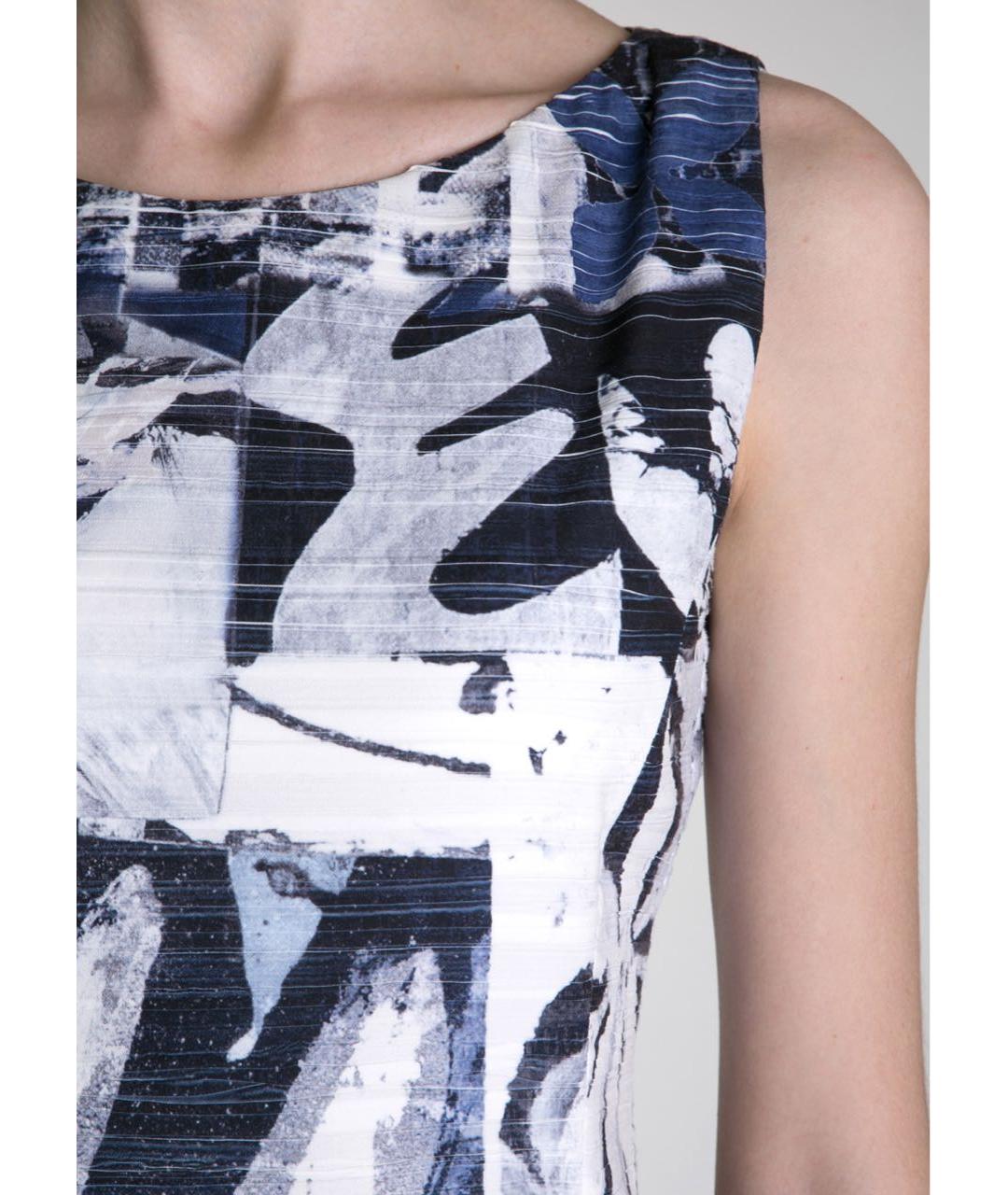 D.EXTERIOR Темно-синее полиэстеровое повседневное платье, фото 5