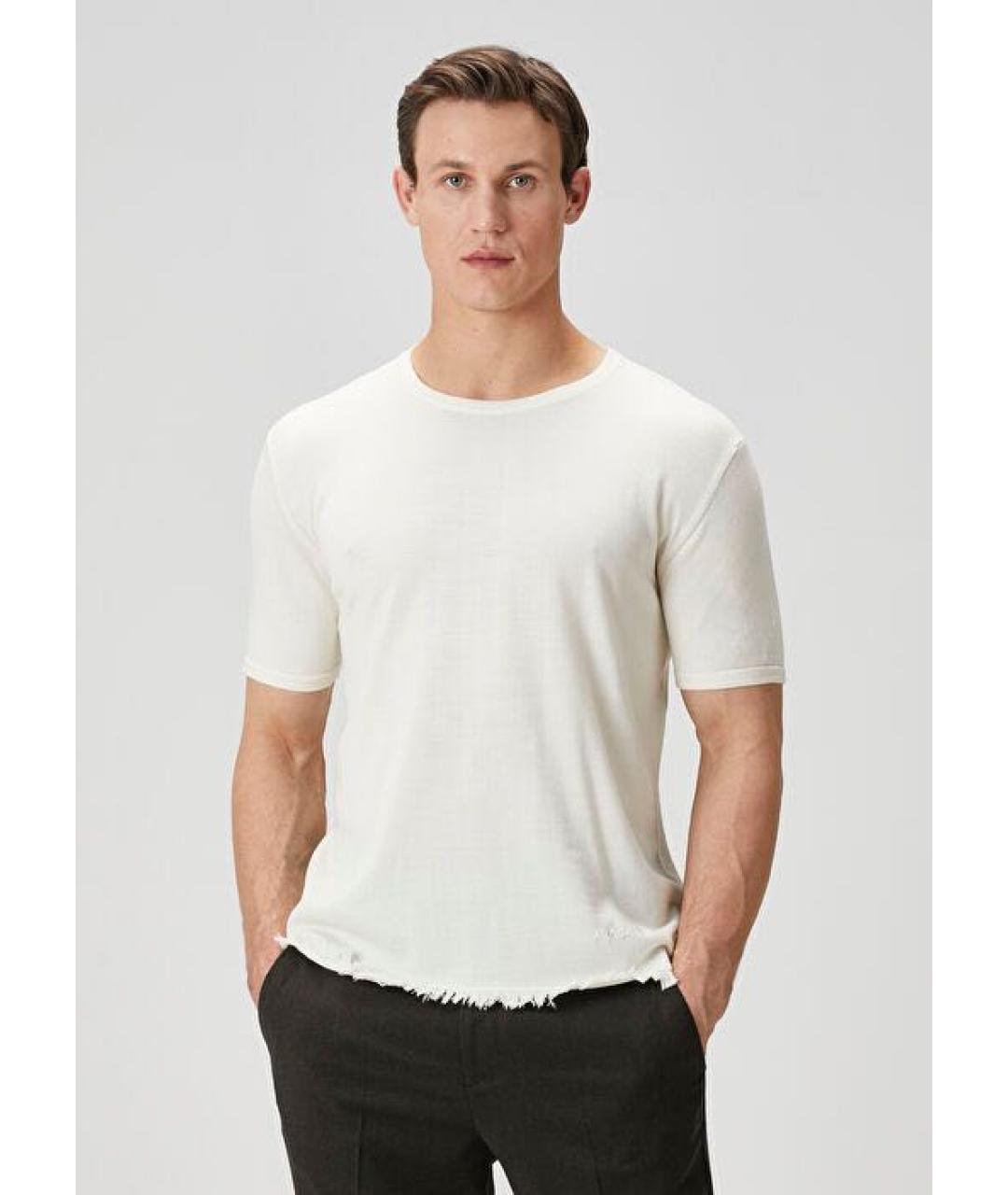 ALANUI Белая вискозная футболка, фото 5