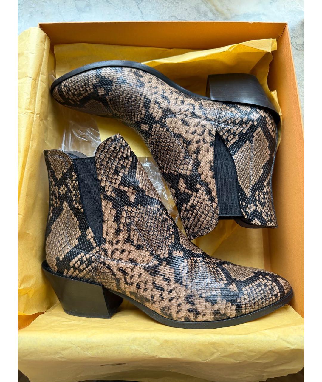 TOD'S Коричневые кожаные ботильоны, фото 9