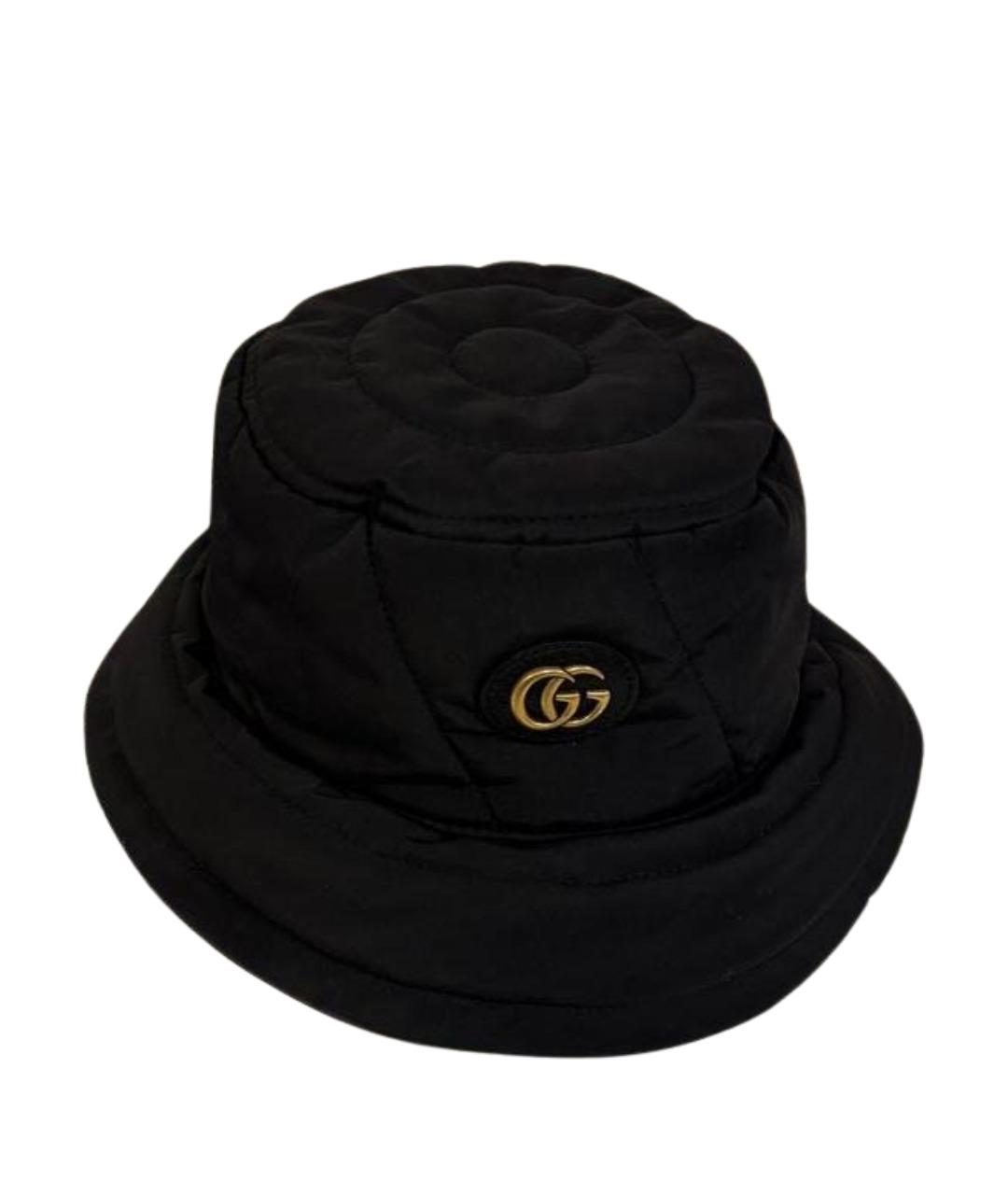 GUCCI Черная хлопковая панама, фото 1