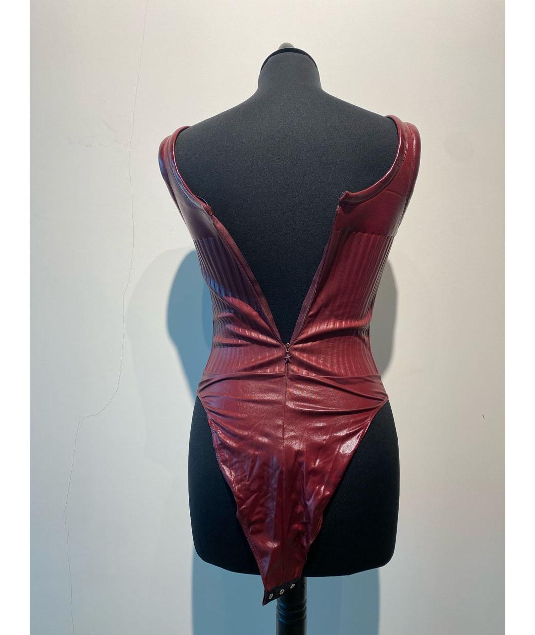 MUGLER Бордовый корсет, фото 2