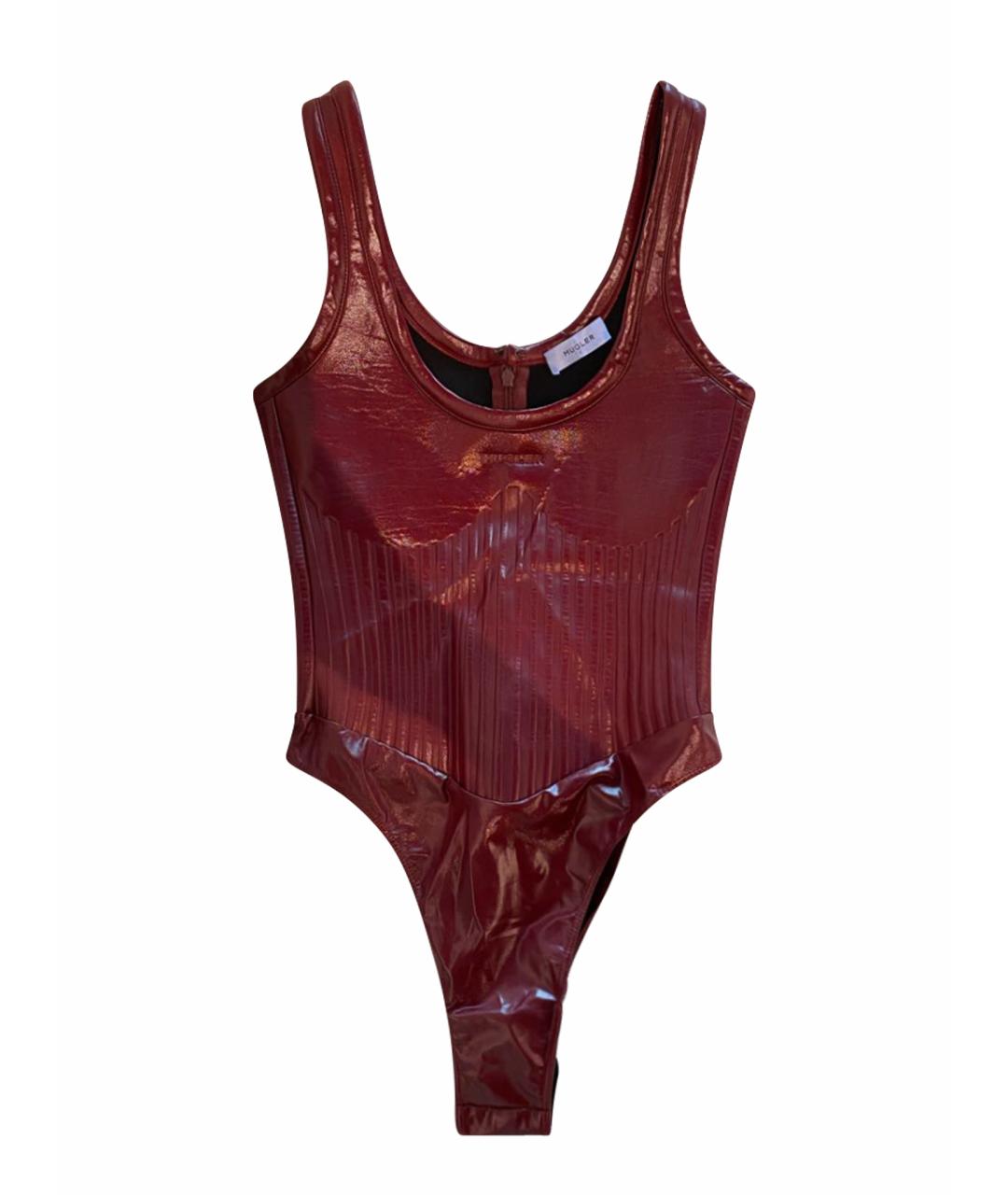 MUGLER Бордовый корсет, фото 1