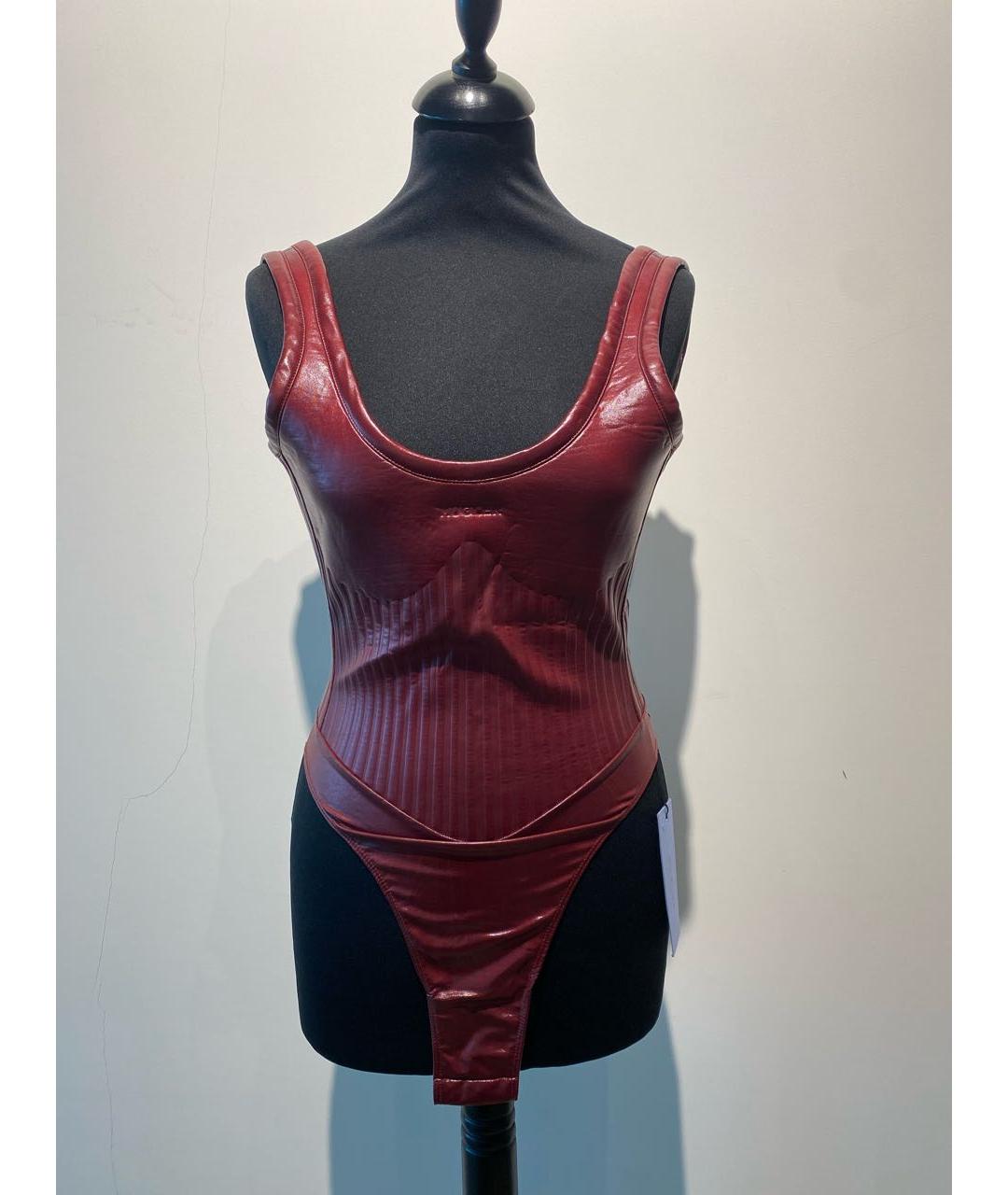 MUGLER Бордовый корсет, фото 7