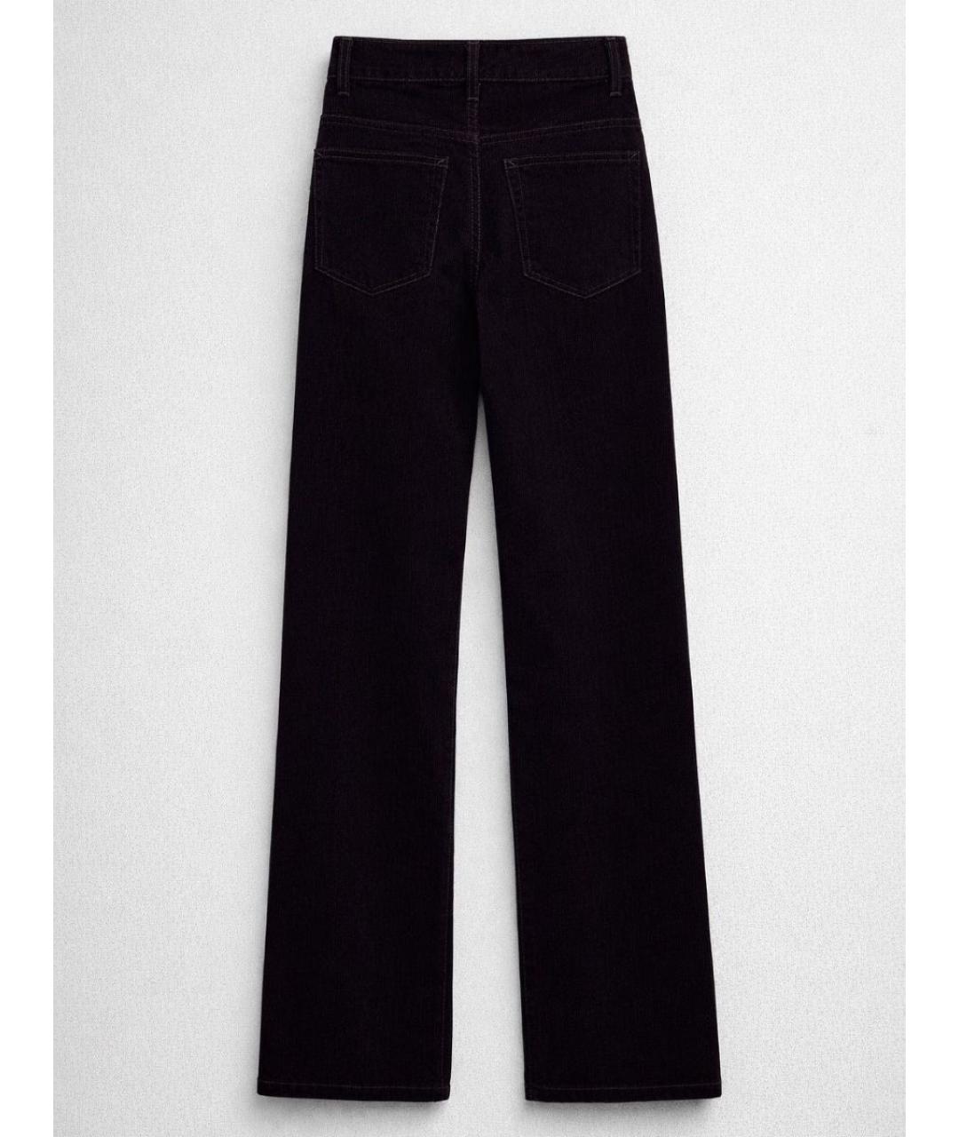 LORO PIANA Бордовые прямые брюки, фото 2