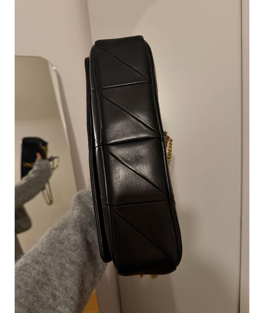 SAINT LAURENT Черная кожаная сумка через плечо, фото 6