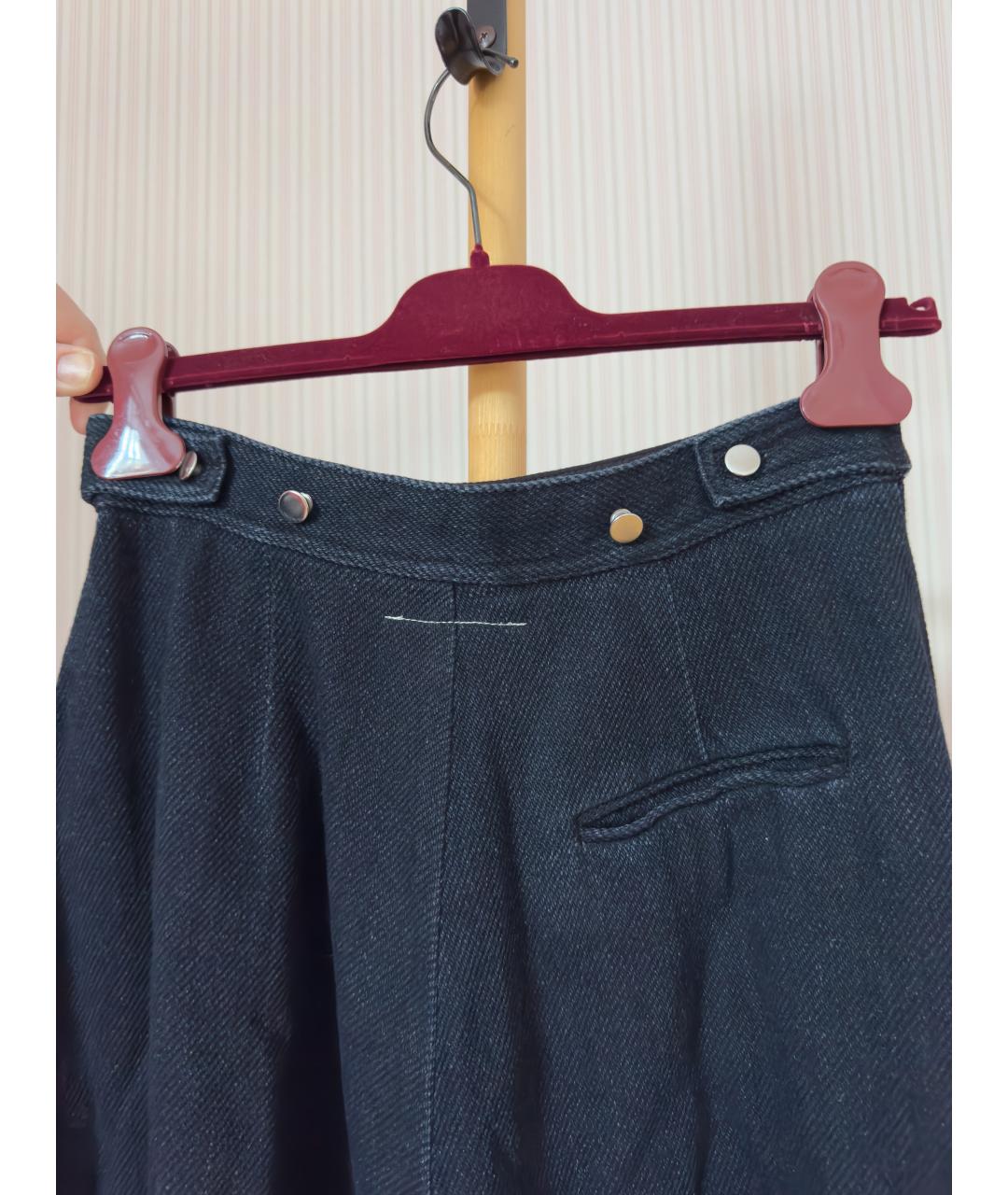 MM6 MAISON MARGIELA Темно-синяя деним юбка макси, фото 3