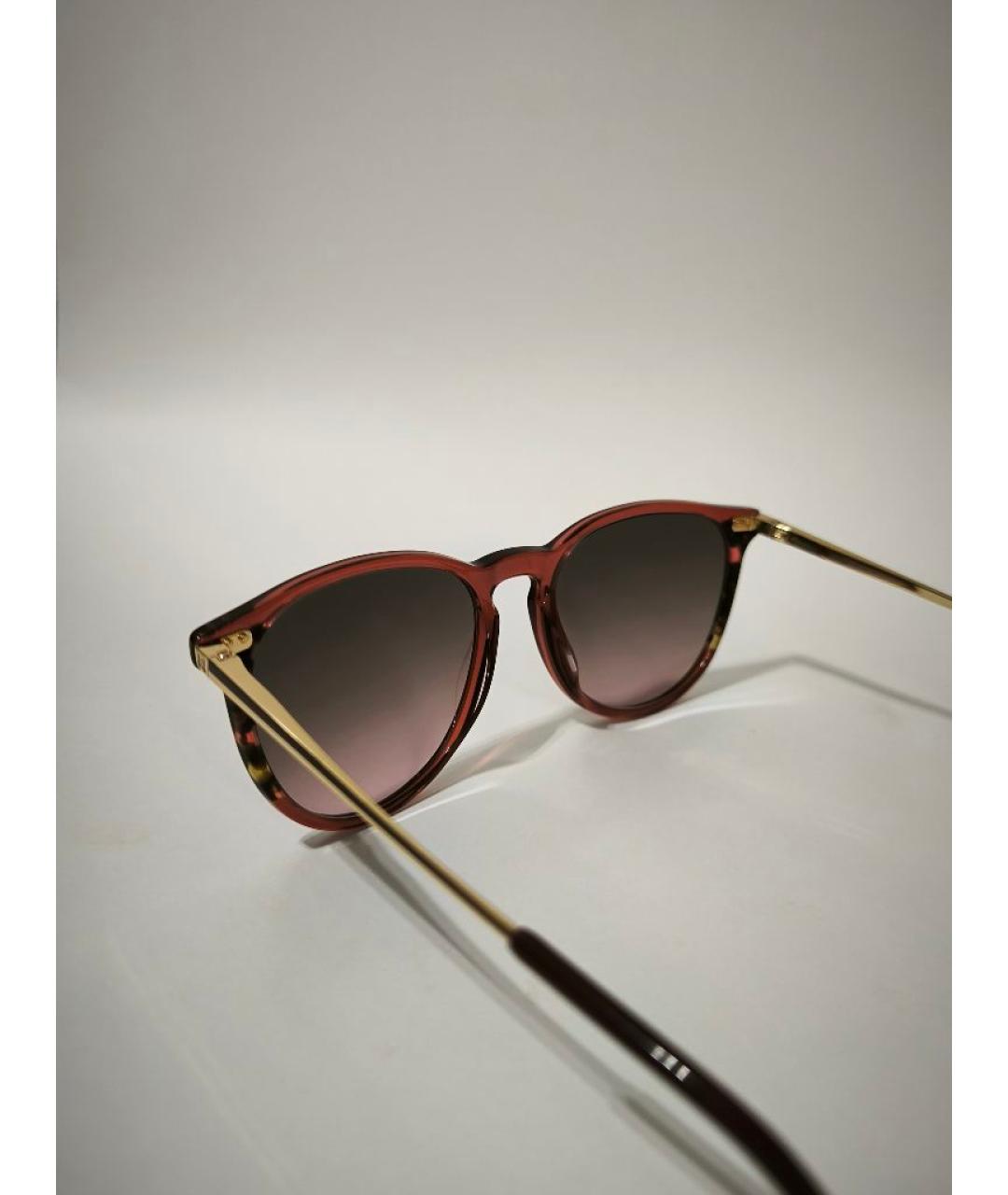 CAROLINA HERRERA Бордовые солнцезащитные очки, фото 4