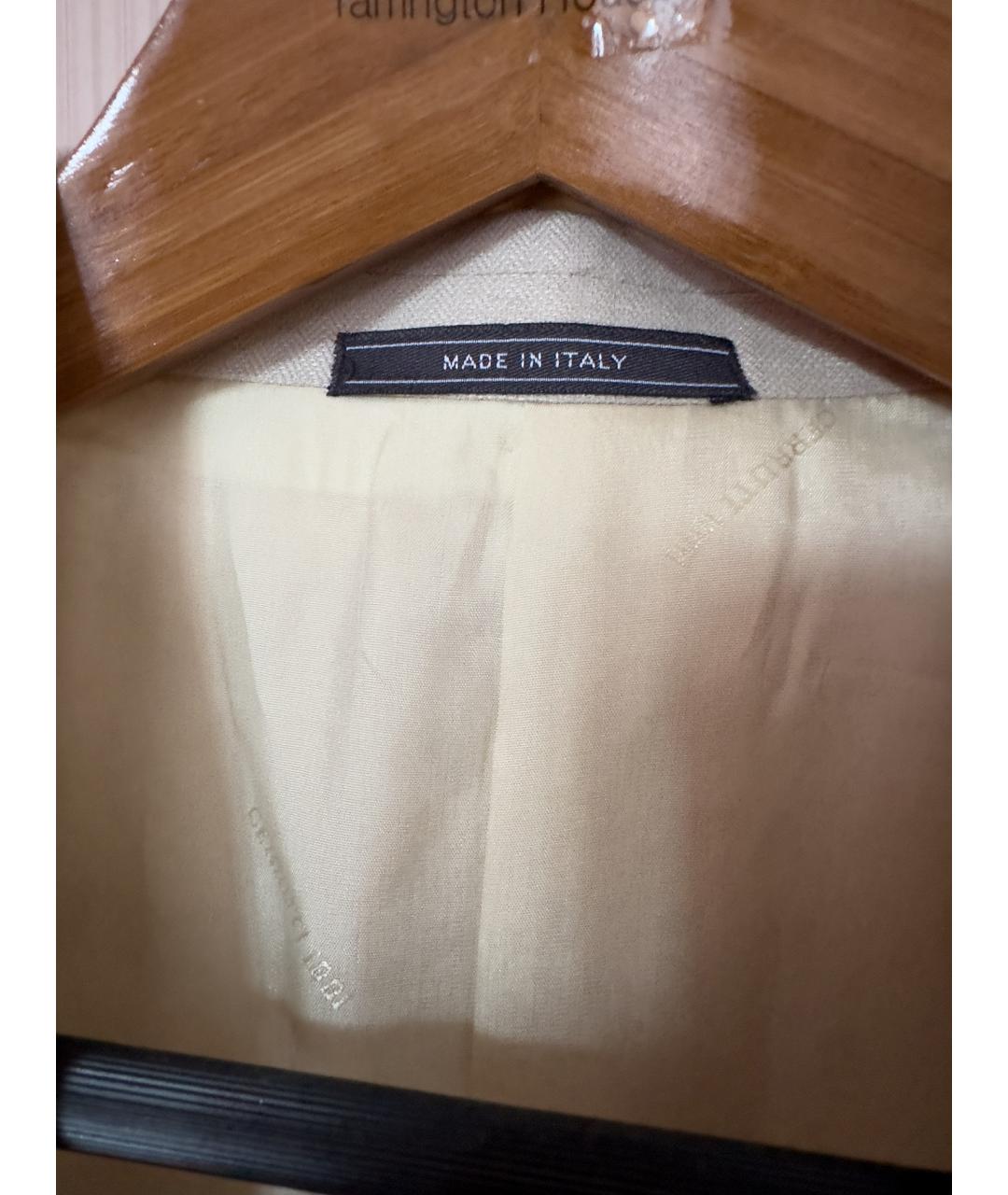 BURBERRY Белый льняной пиджак, фото 3