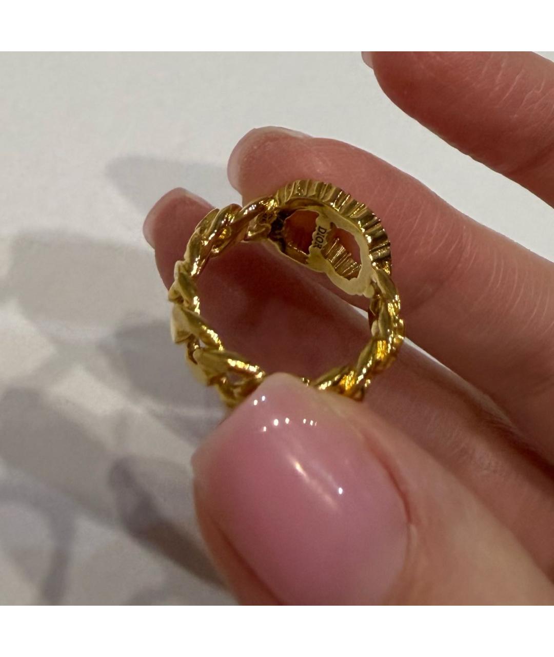 CHRISTIAN DIOR Золотое латунное кольцо, фото 8