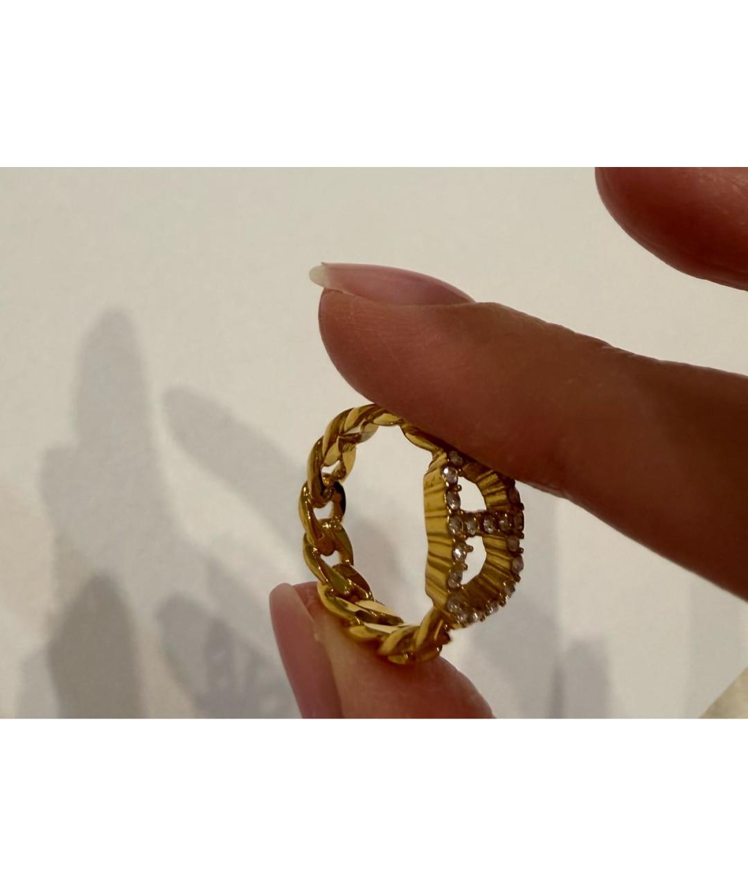 CHRISTIAN DIOR Золотое латунное кольцо, фото 6