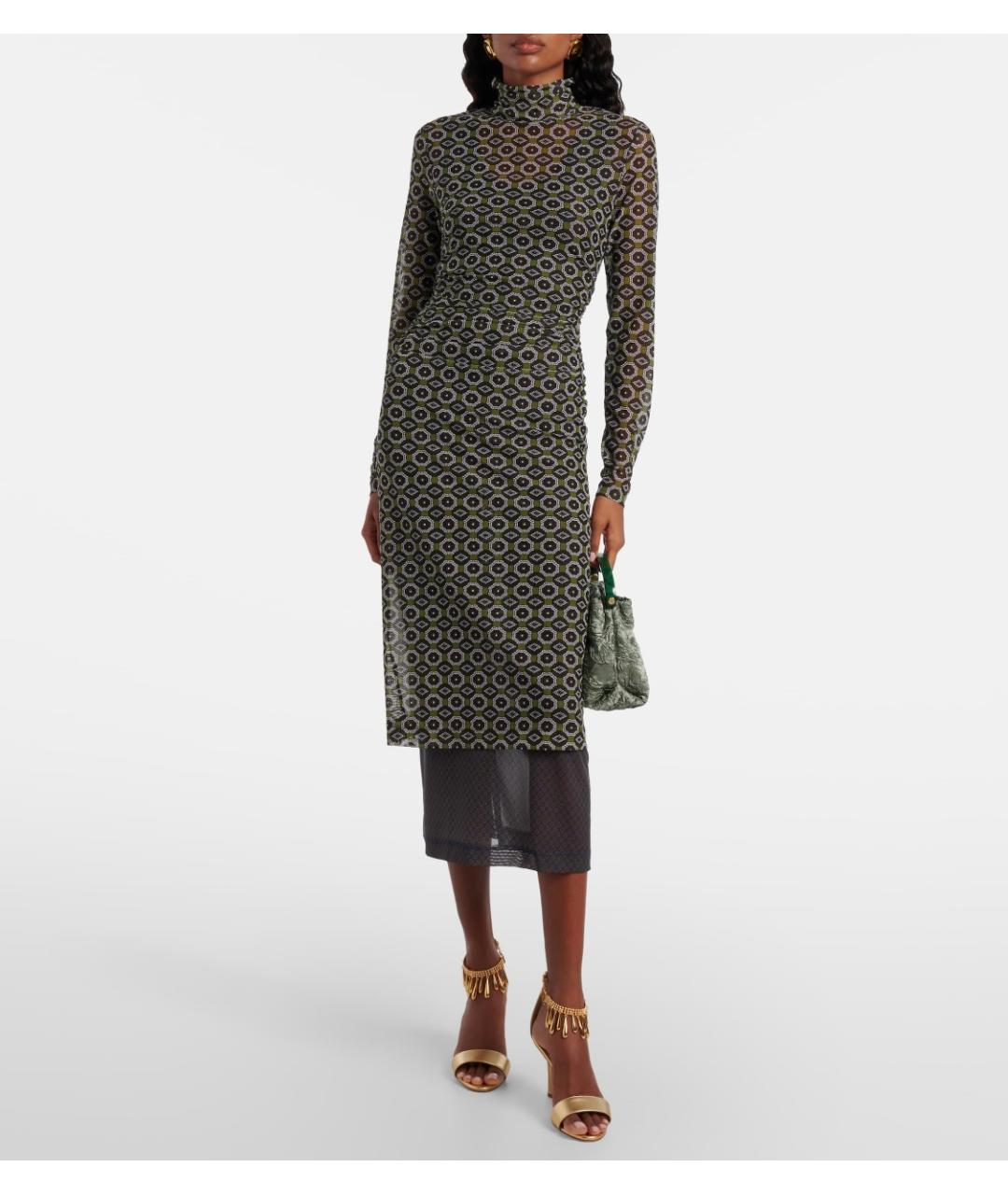 MANOLO BLAHNIK Золотые кожаные босоножки, фото 5