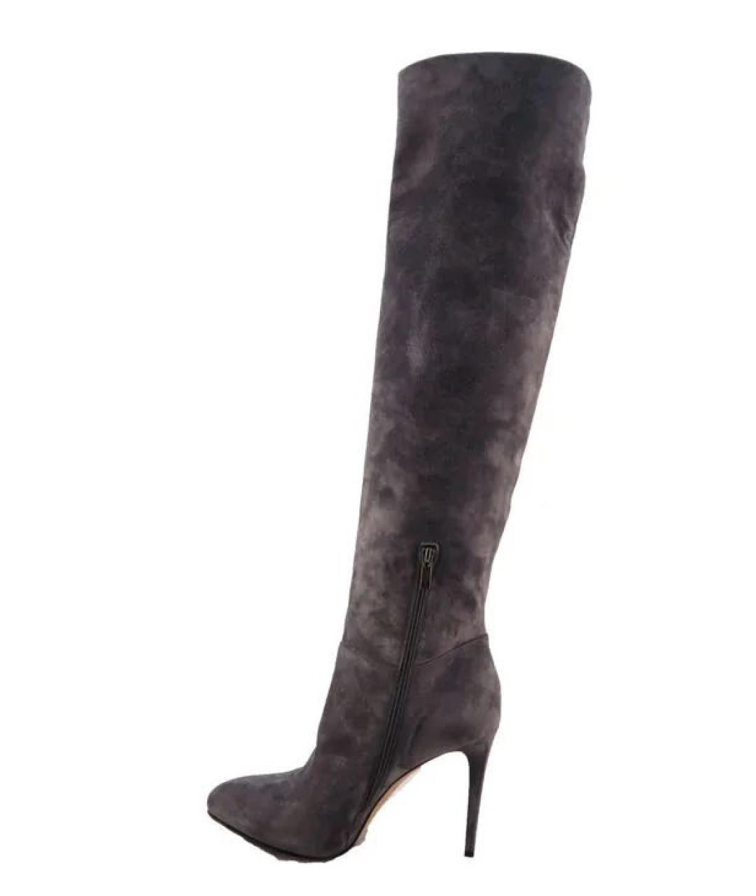 LE SILLA Серые замшевые сапоги, фото 3