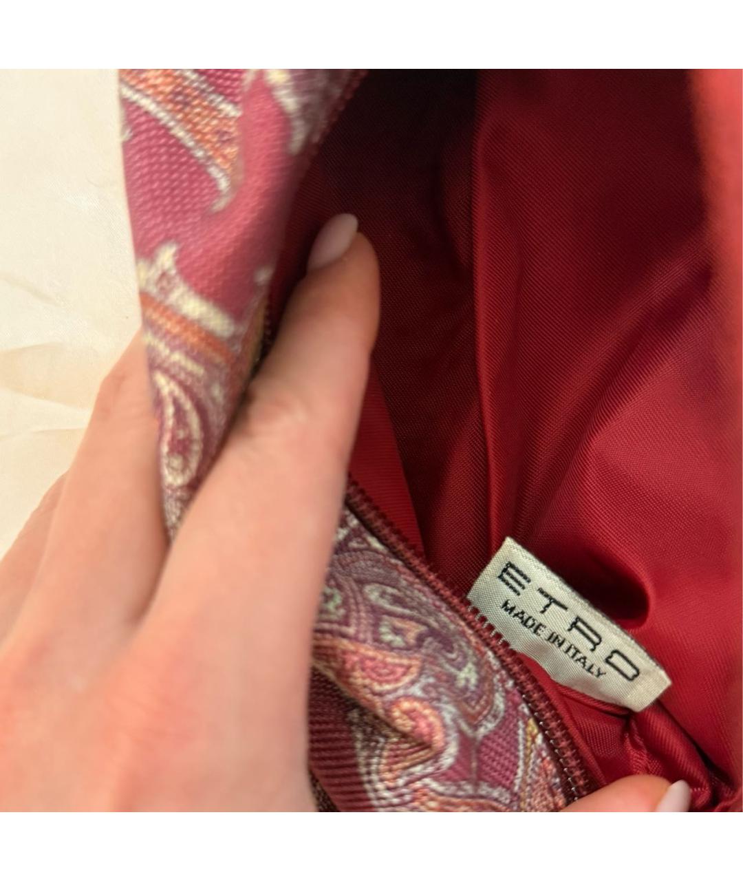 ETRO Мульти хлопковая сумка с короткими ручками, фото 4