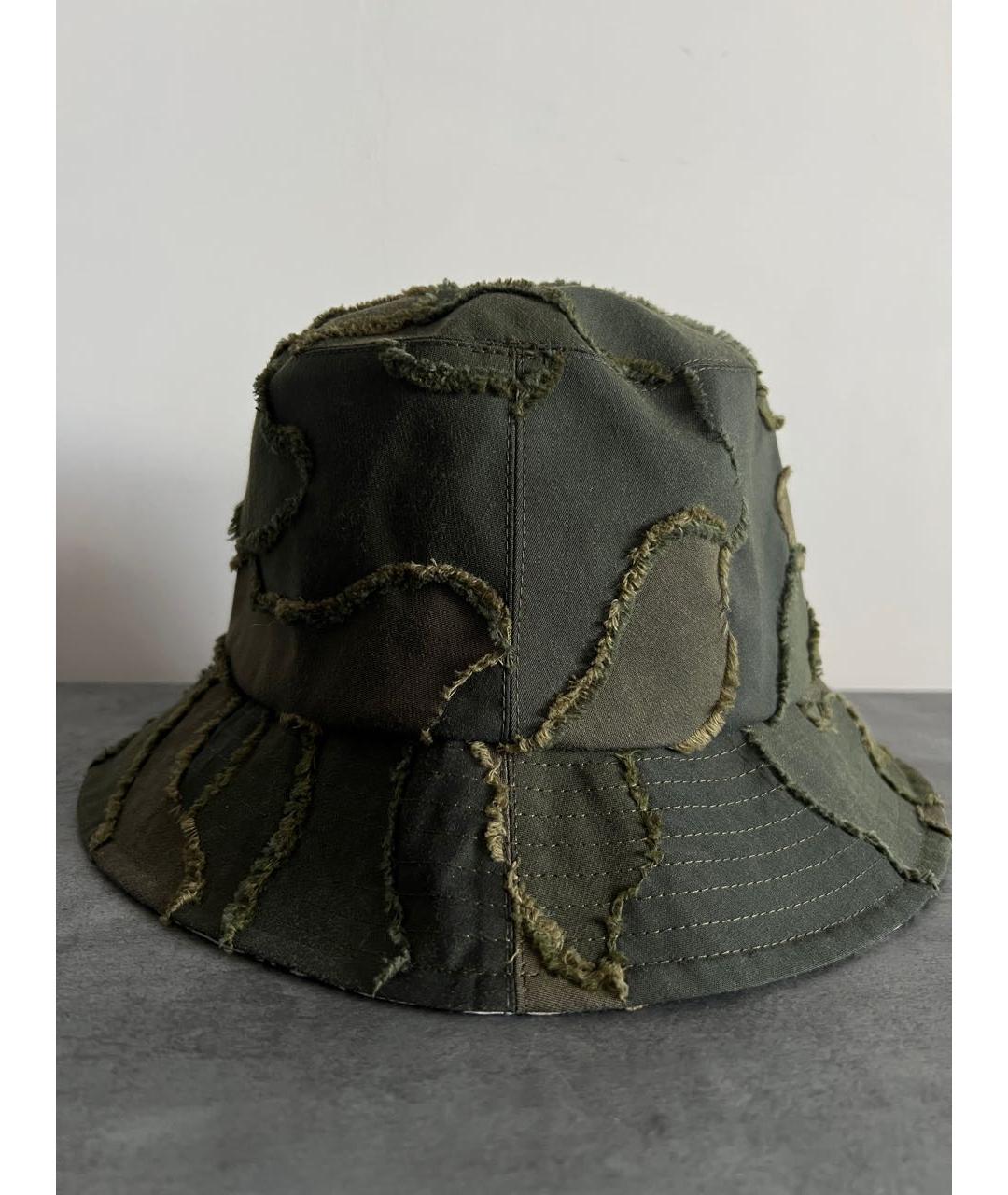 CHRISTIAN DIOR Хаки хлопковая панама, фото 7