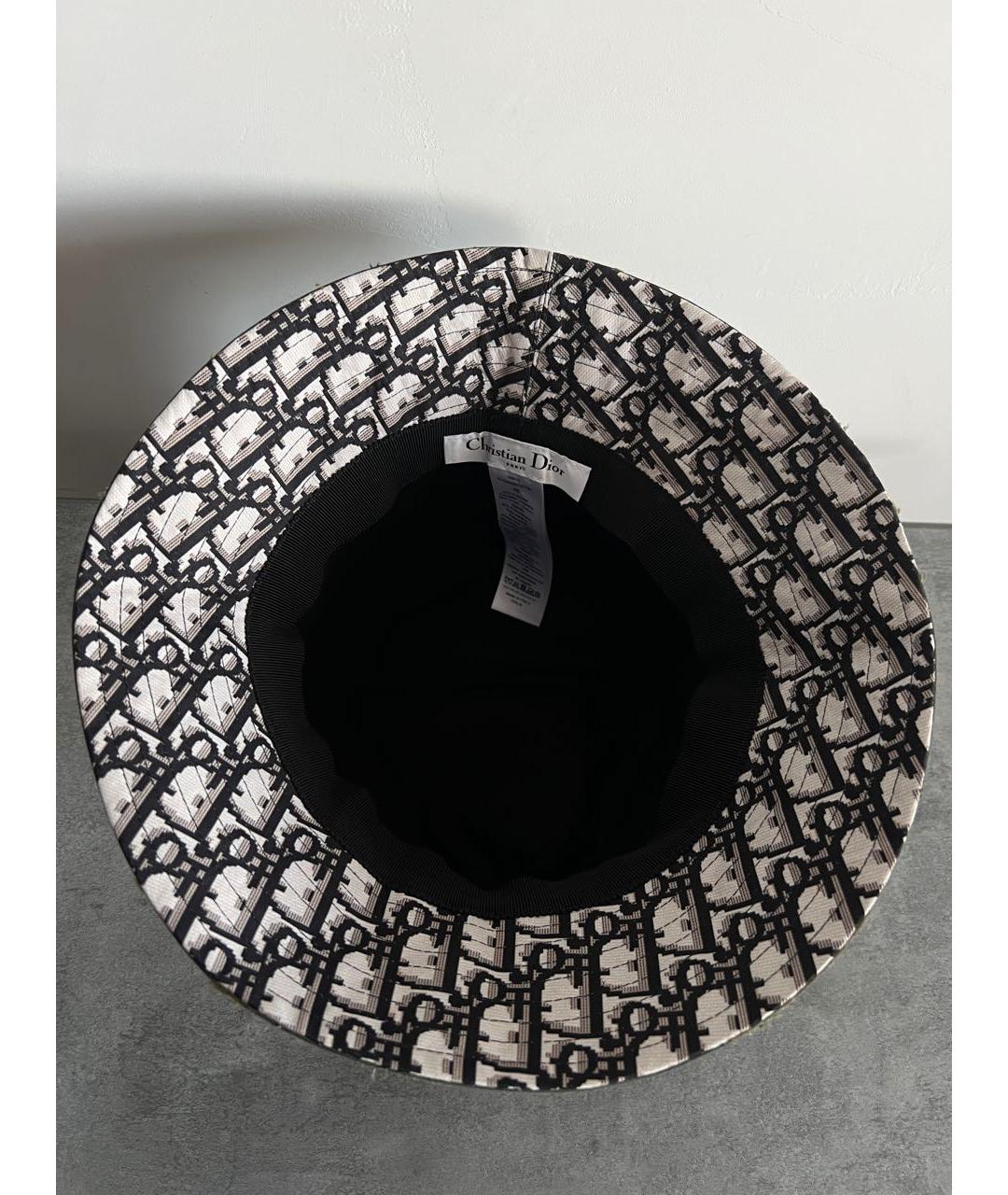 CHRISTIAN DIOR Хаки хлопковая панама, фото 2