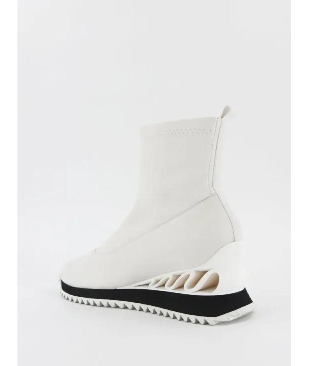 LE SILLA Белые кожаные полусапоги, фото 2