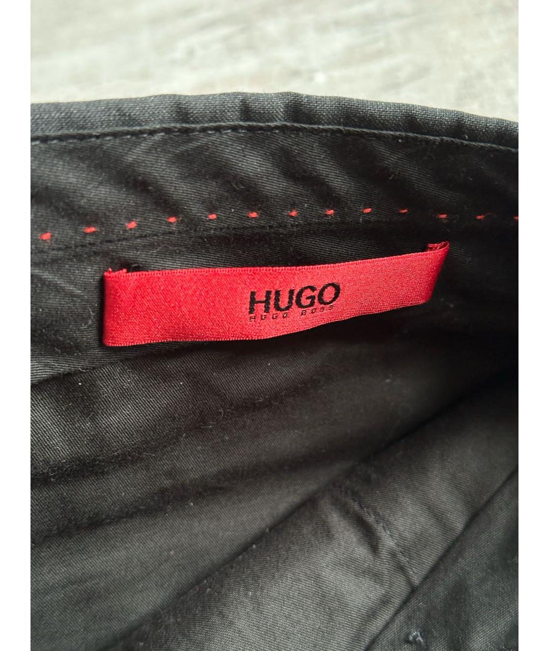 HUGO BOSS Черные шерстяные классические брюки, фото 6