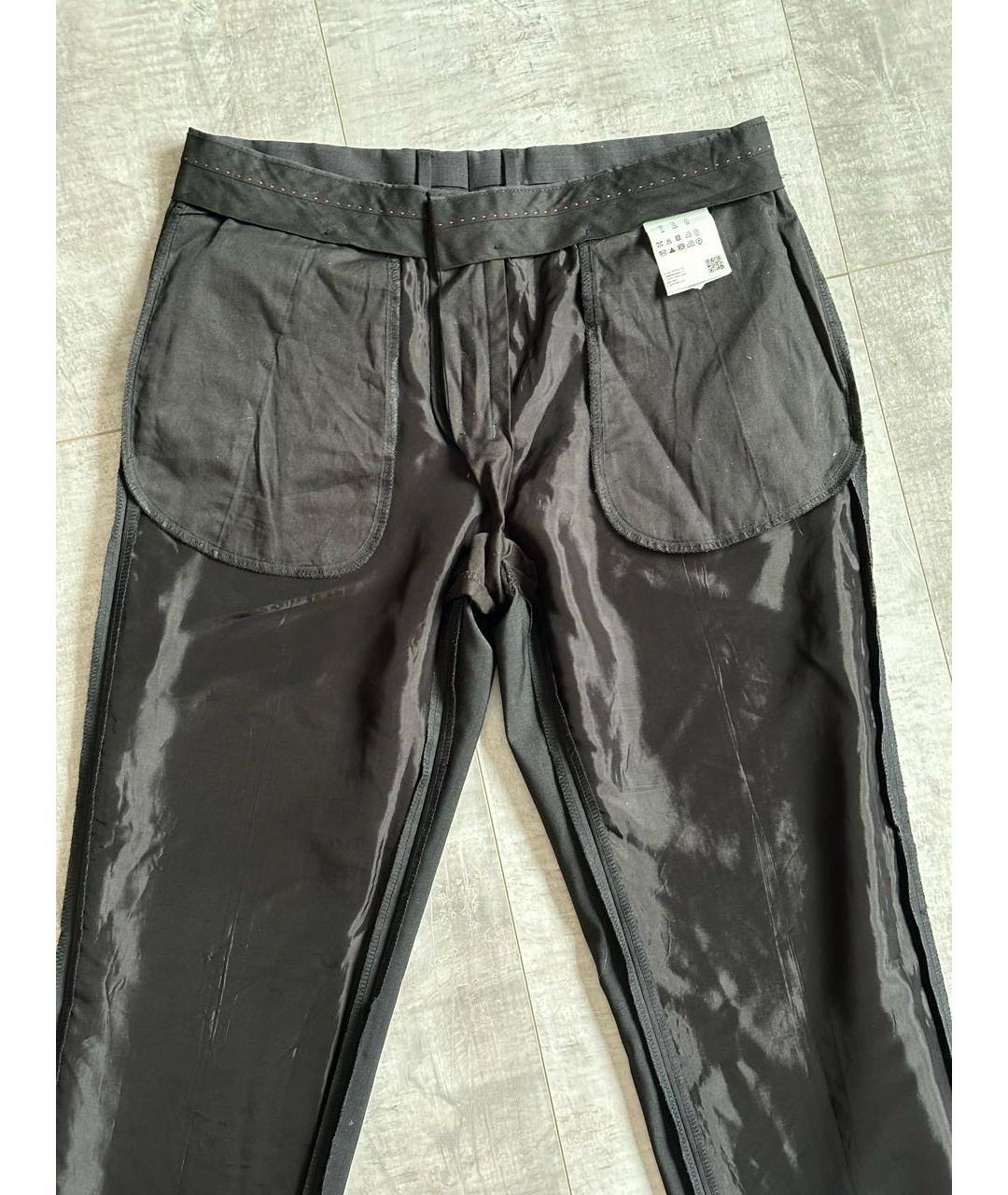 HUGO BOSS Черные шерстяные классические брюки, фото 3