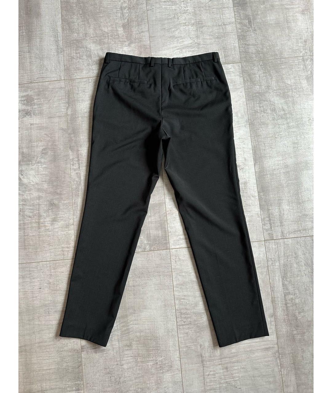 HUGO BOSS Черные шерстяные классические брюки, фото 2
