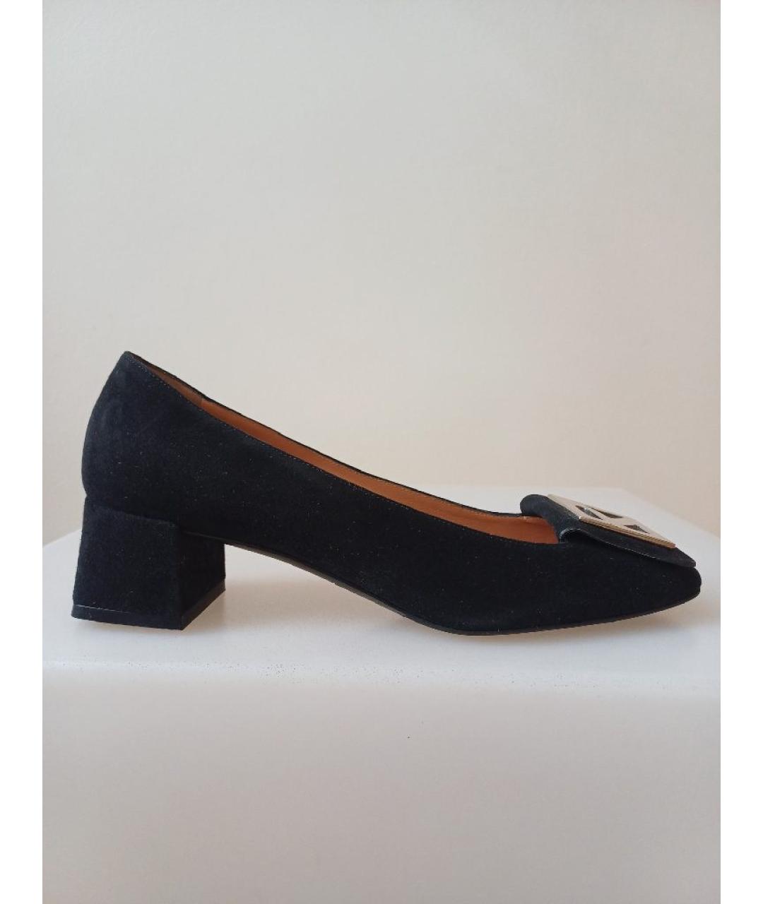 FRATELLI ROSSETTI Черные замшевые туфли, фото 9