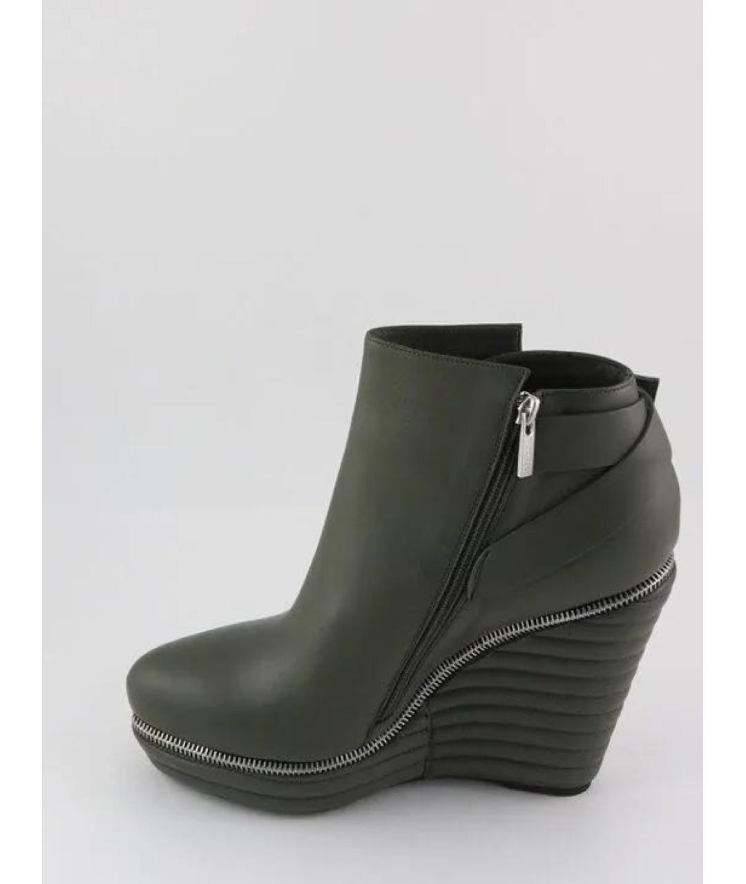 LE SILLA Черные кожаные полусапоги, фото 3