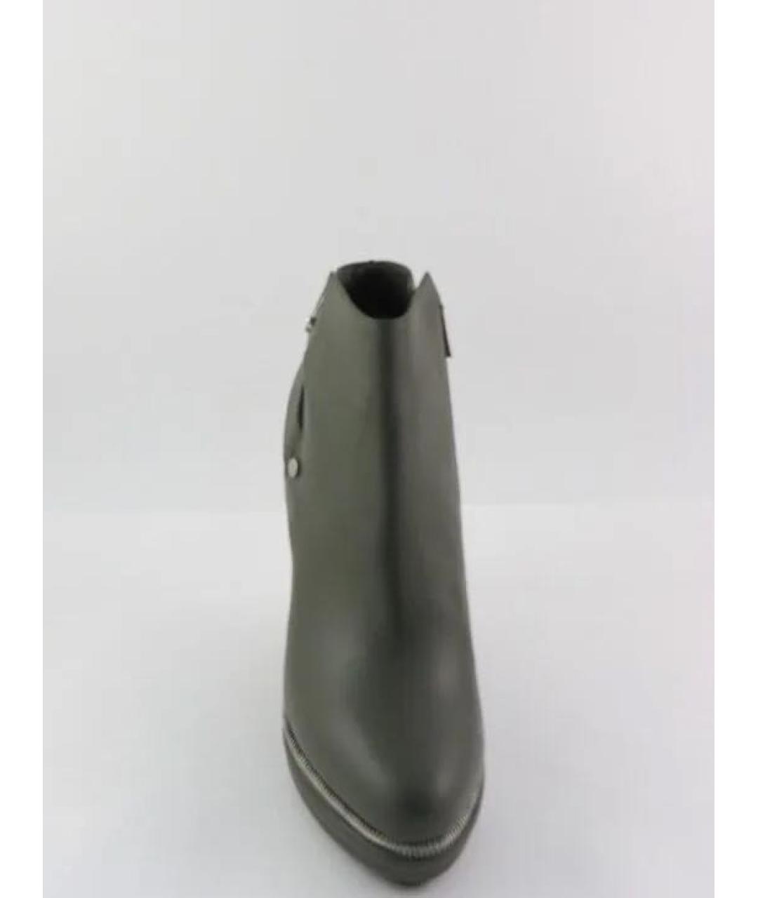 LE SILLA Черные кожаные полусапоги, фото 2