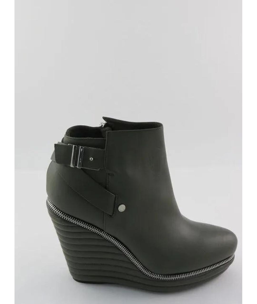 LE SILLA Черные кожаные полусапоги, фото 4