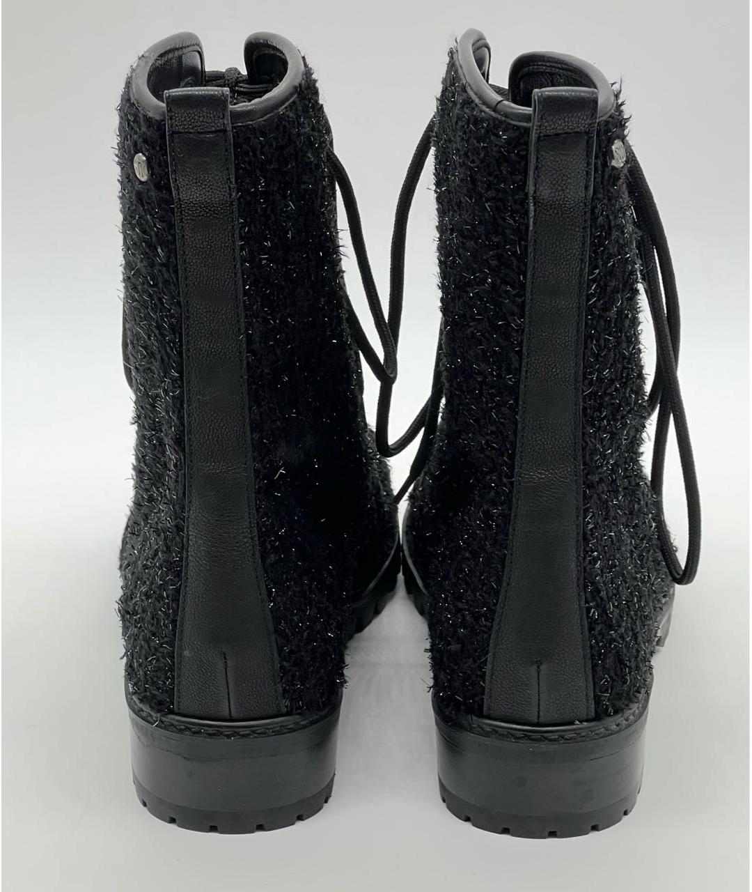 STUART WEITZMAN Черные текстильные ботинки, фото 4