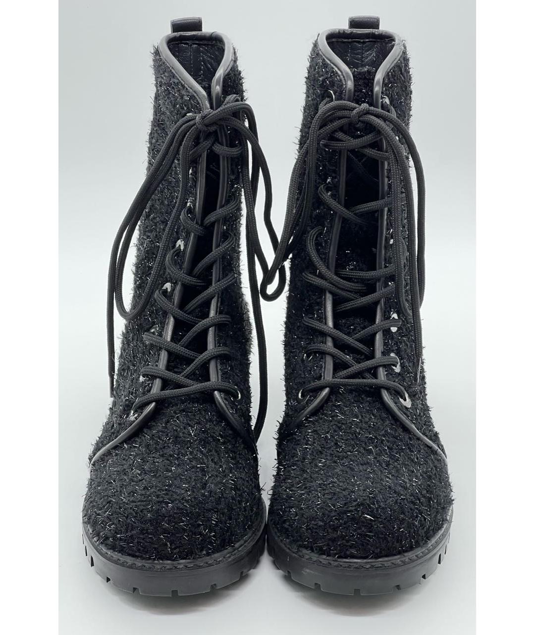 STUART WEITZMAN Черные текстильные ботинки, фото 3