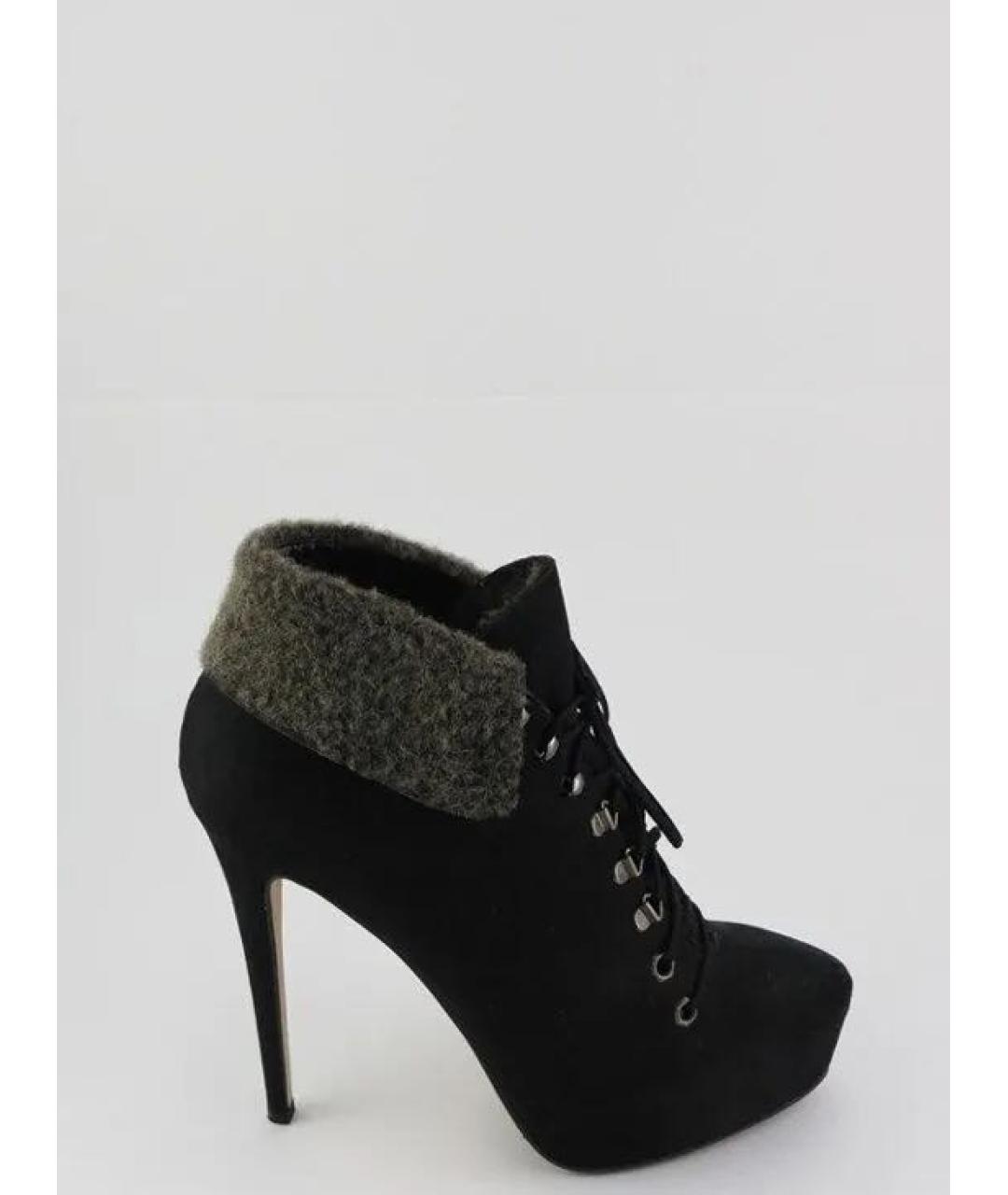 LE SILLA Черные замшевые ботильоны, фото 4