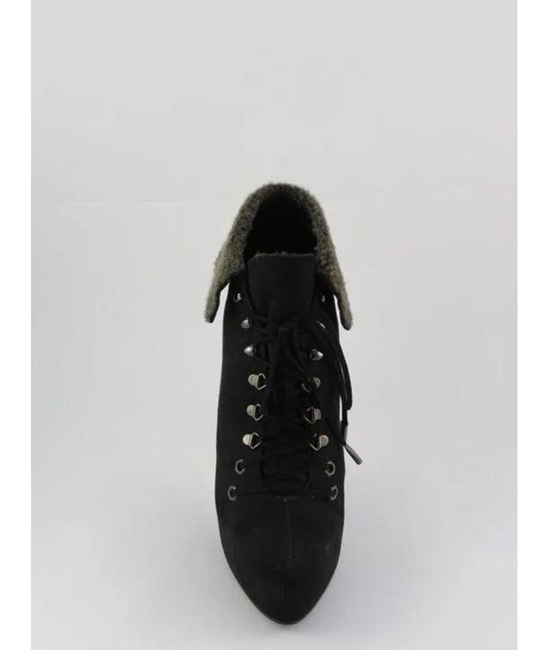 LE SILLA Черные замшевые ботильоны, фото 3