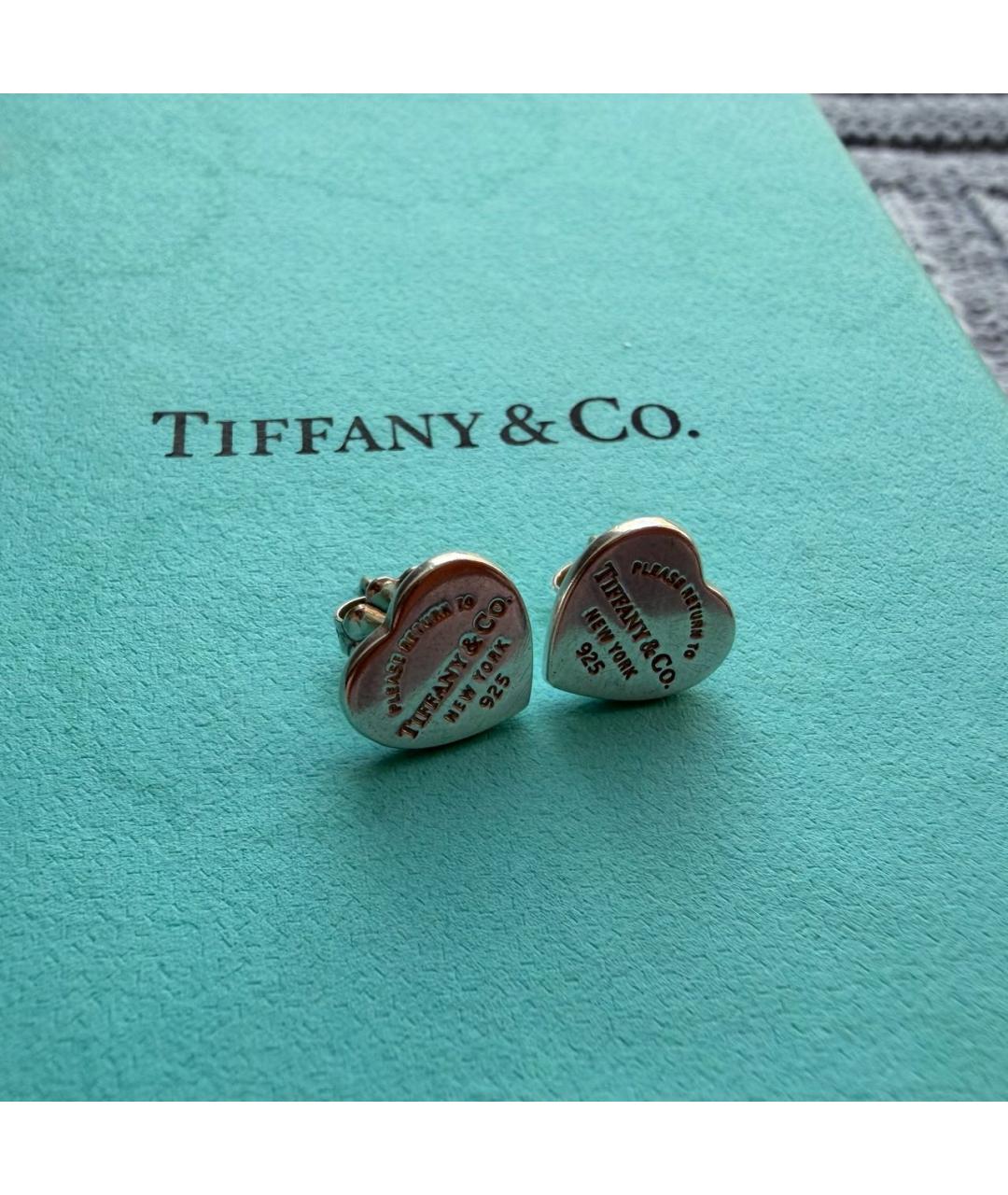 TIFFANY&CO Серебряные серебряные серьги, фото 7