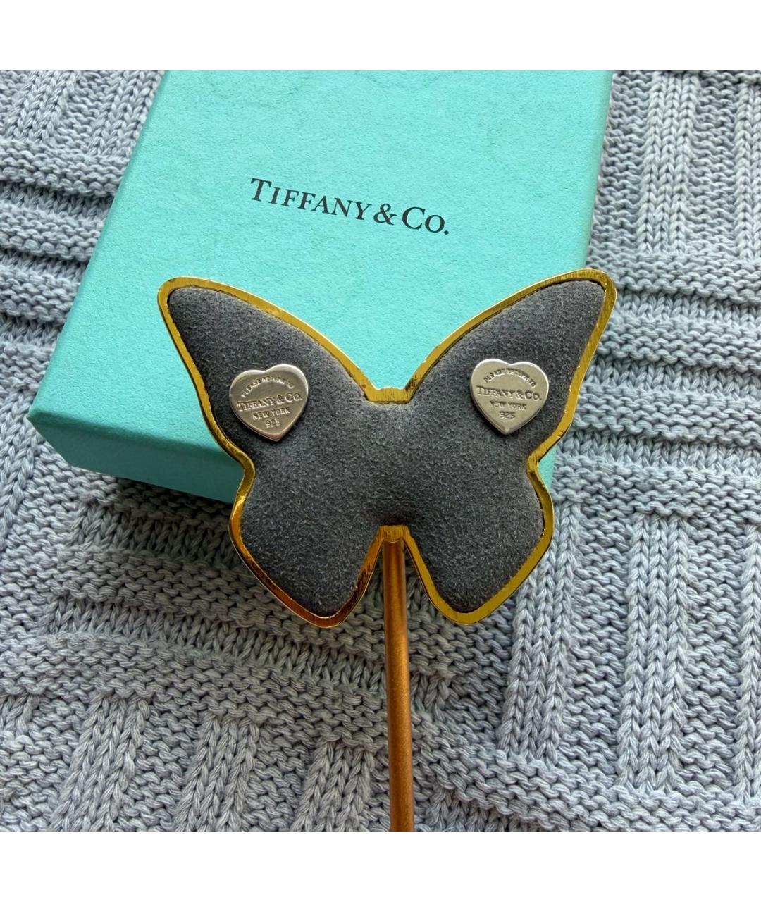 TIFFANY&CO Серебряные серебряные серьги, фото 2
