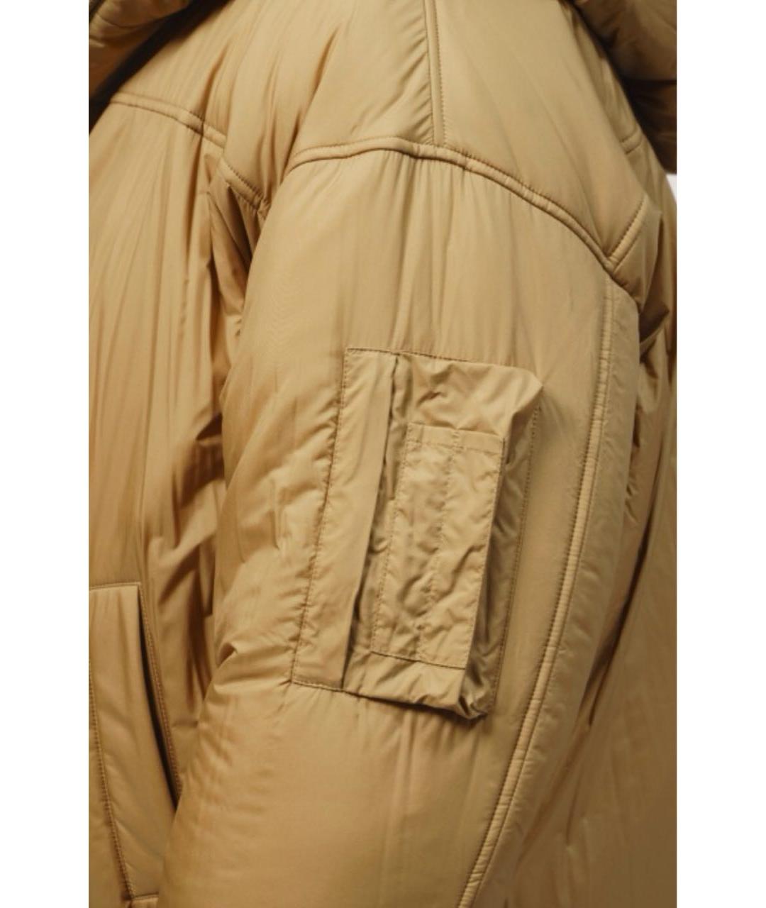 LORO PIANA Бежевый полиамидовый пуховик, фото 8