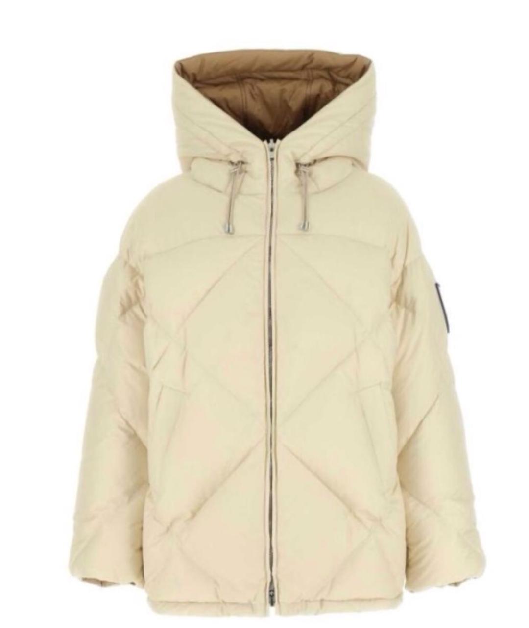 LORO PIANA Бежевый полиамидовый пуховик, фото 9