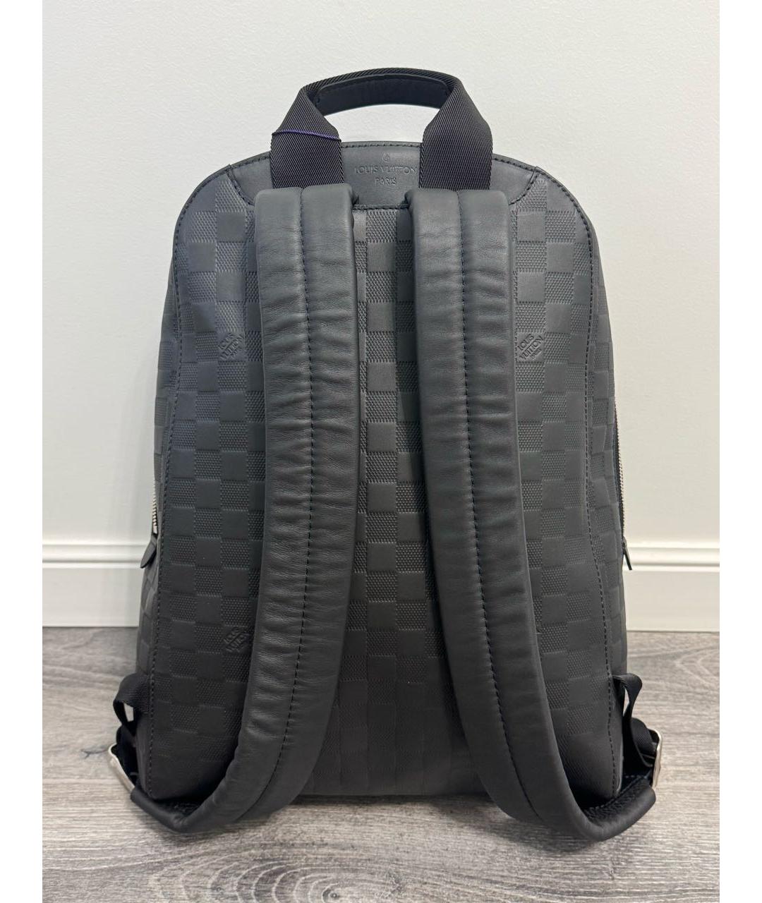 LOUIS VUITTON Черный кожаный рюкзак, фото 2