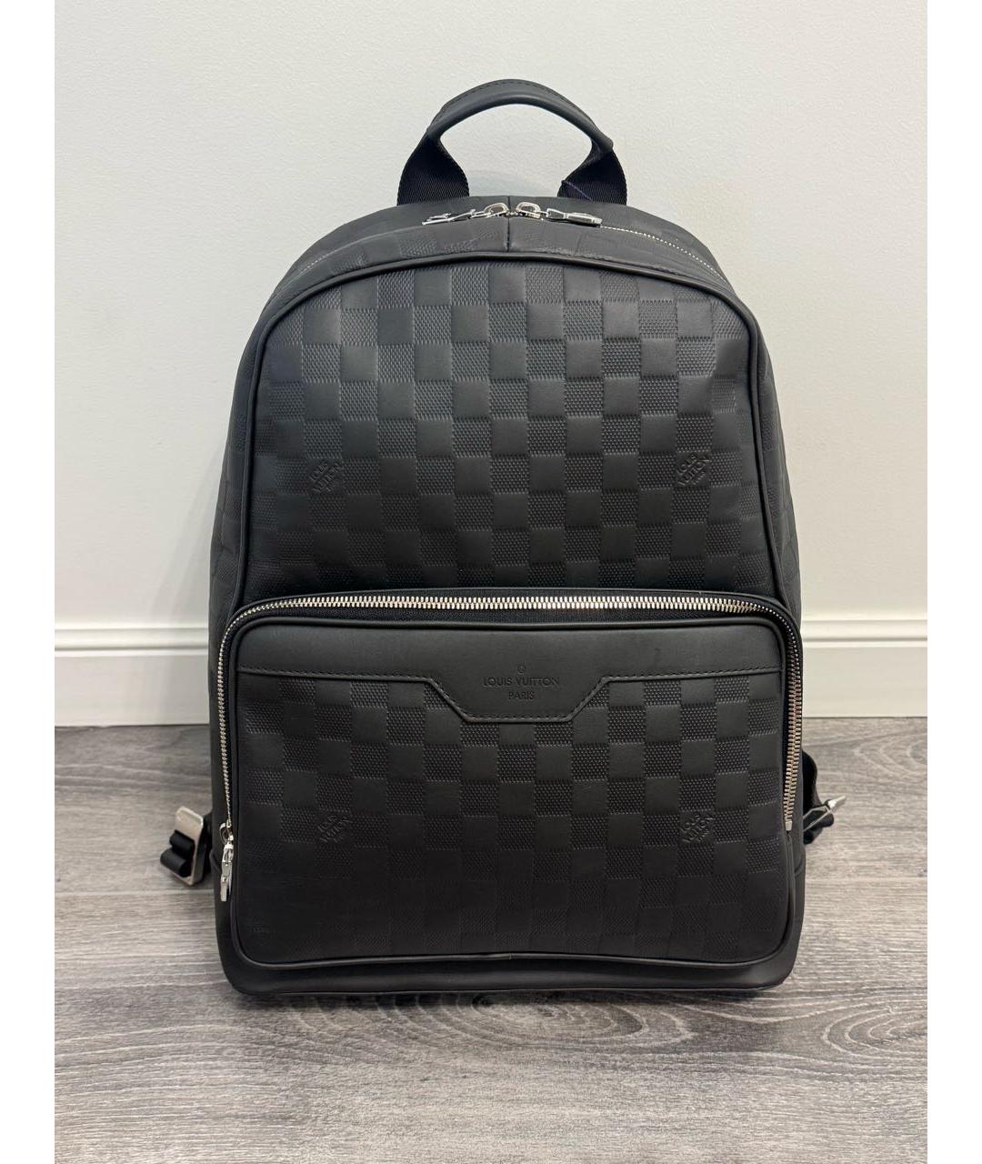 LOUIS VUITTON Черный кожаный рюкзак, фото 9