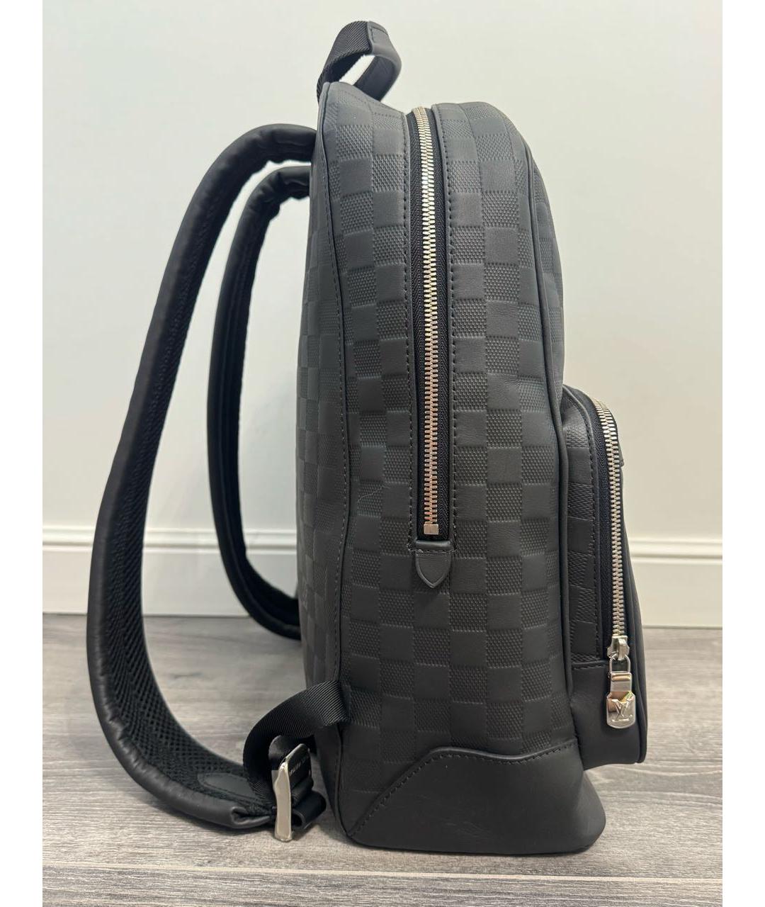 LOUIS VUITTON Черный кожаный рюкзак, фото 4