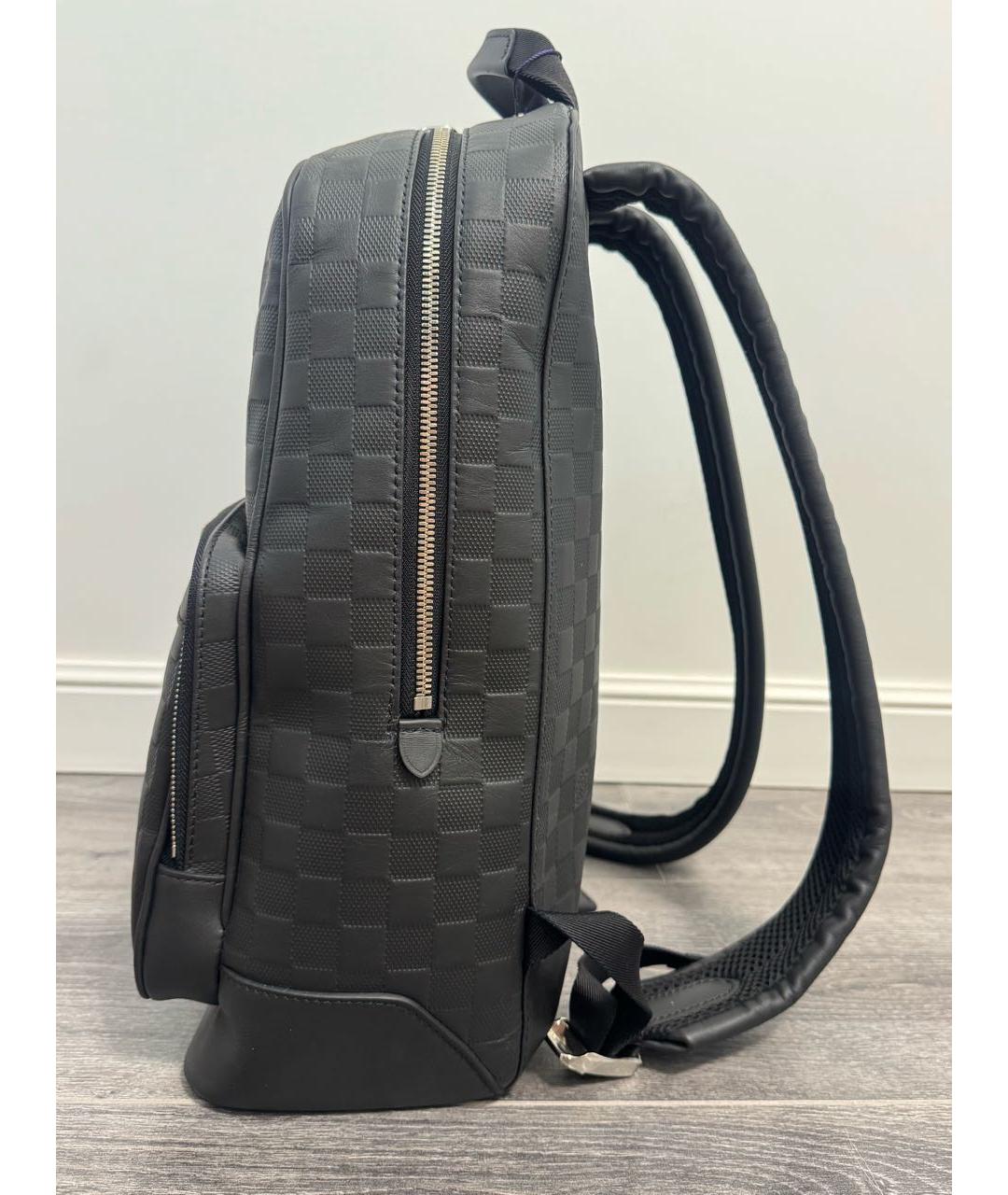 LOUIS VUITTON Черный кожаный рюкзак, фото 3