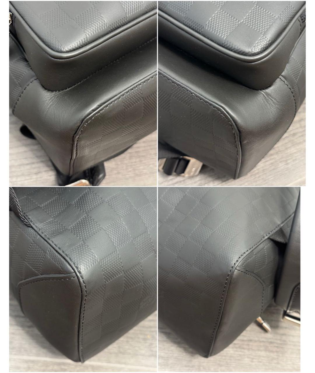 LOUIS VUITTON Черный кожаный рюкзак, фото 6