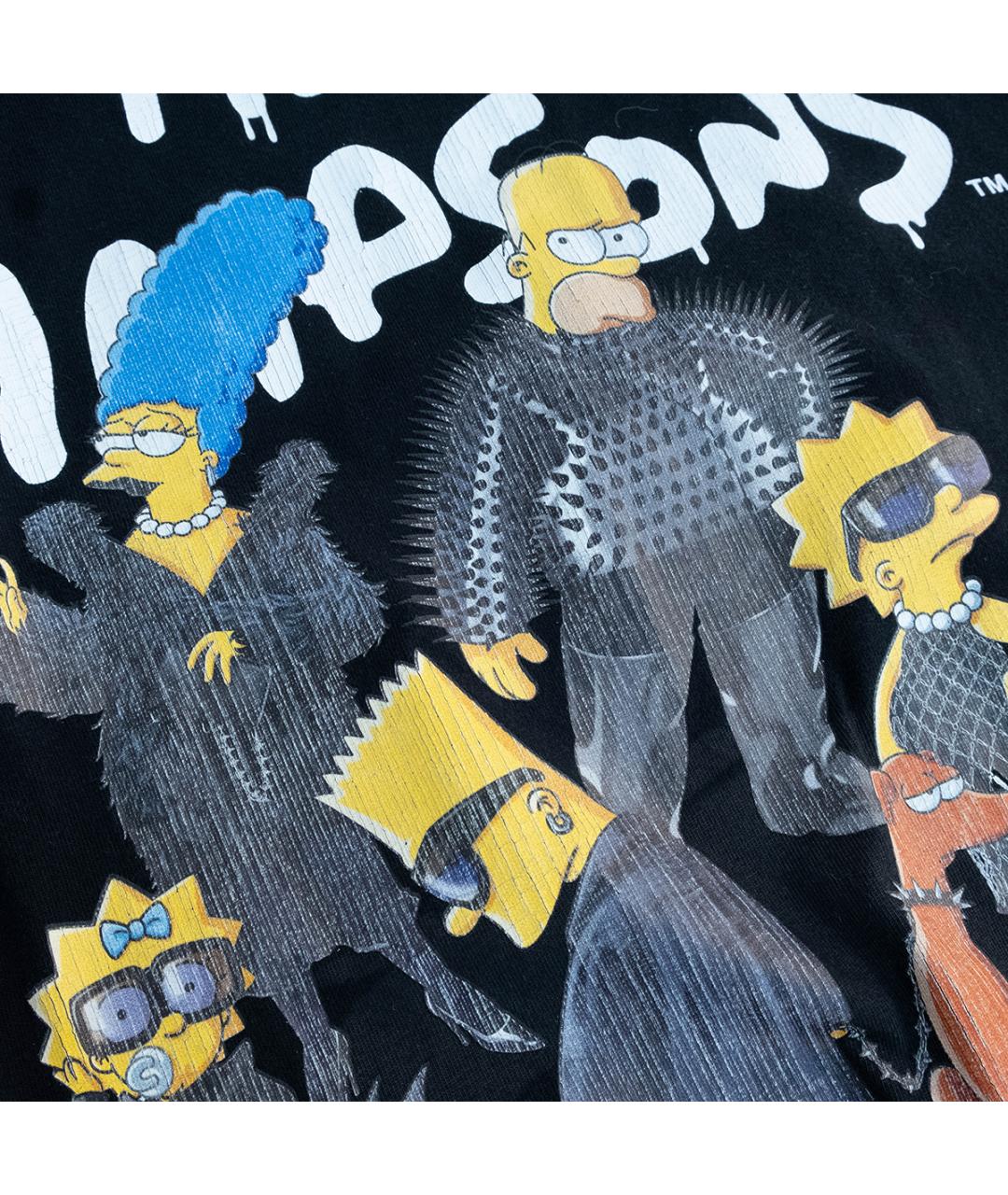 BALENCIAGA Черная хлопковая футболка, фото 4