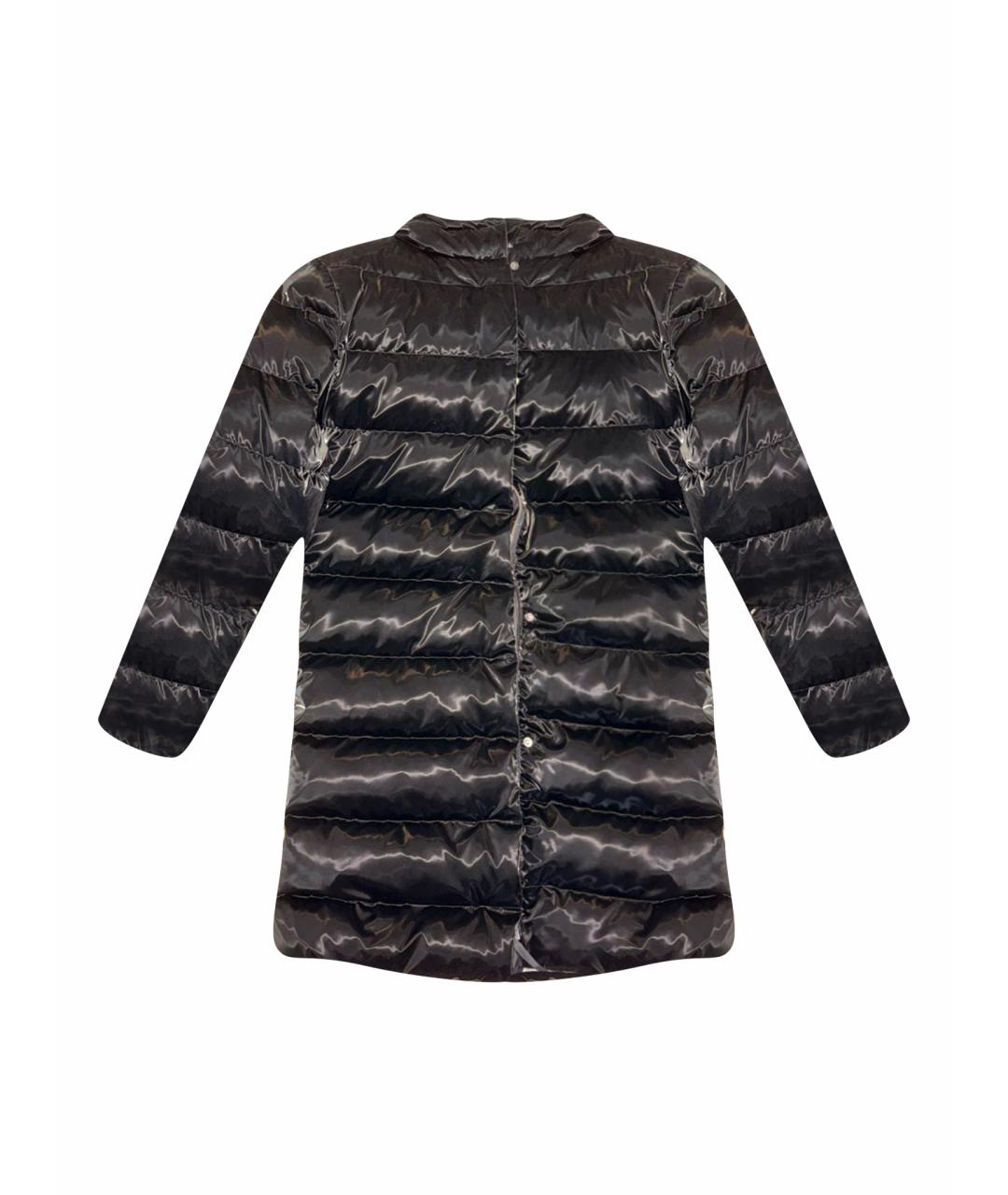 PINKO Черный полиуретановый пуховик, фото 1