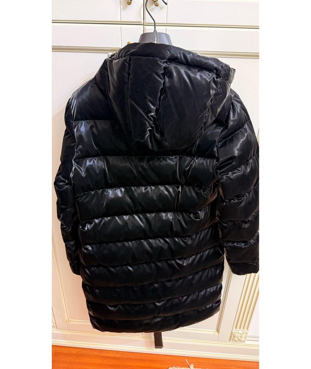 PINKO Черный полиуретановый пуховик, фото 2