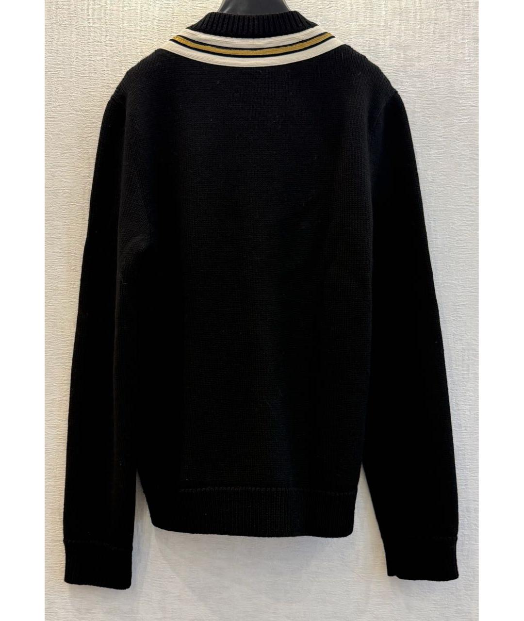 GUCCI Черный шерстяной джемпер / свитер, фото 2