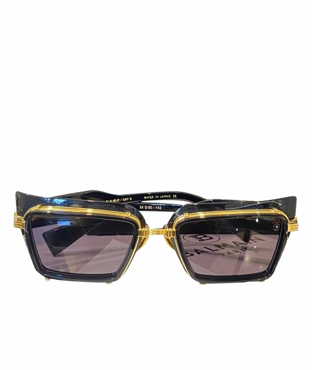 BALMAIN Черные пластиковые солнцезащитные очки, фото 1