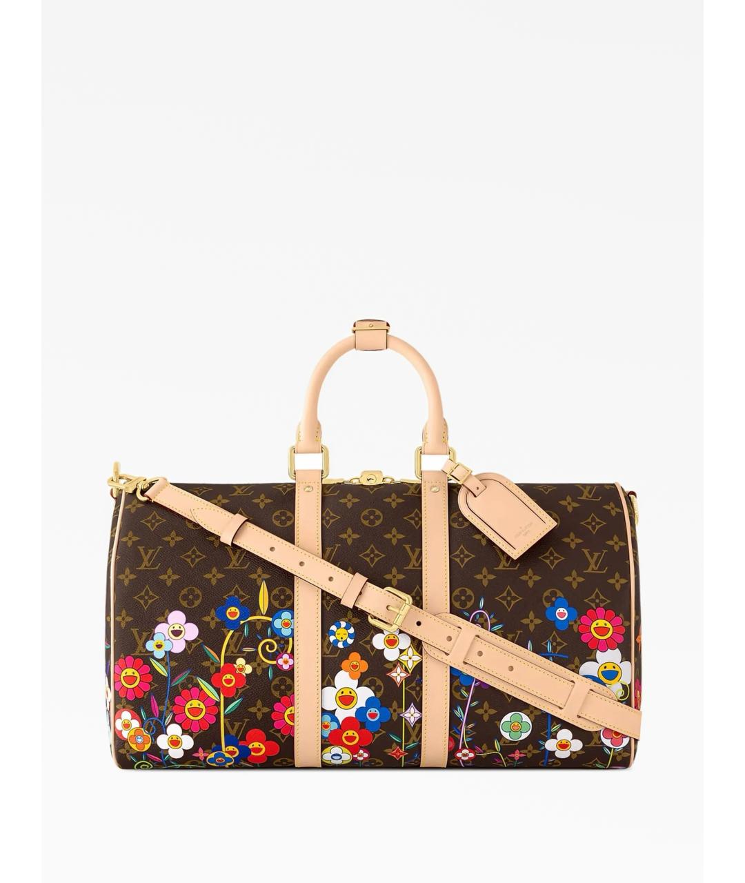 LOUIS VUITTON Коричневая дорожная/спортивная сумка, фото 6