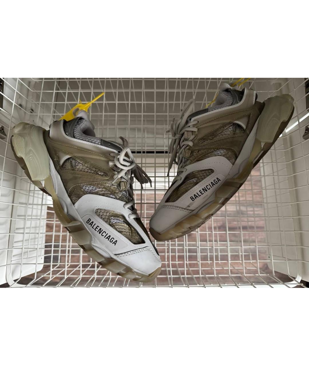 BALENCIAGA Серые текстильные низкие кроссовки / кеды, фото 5