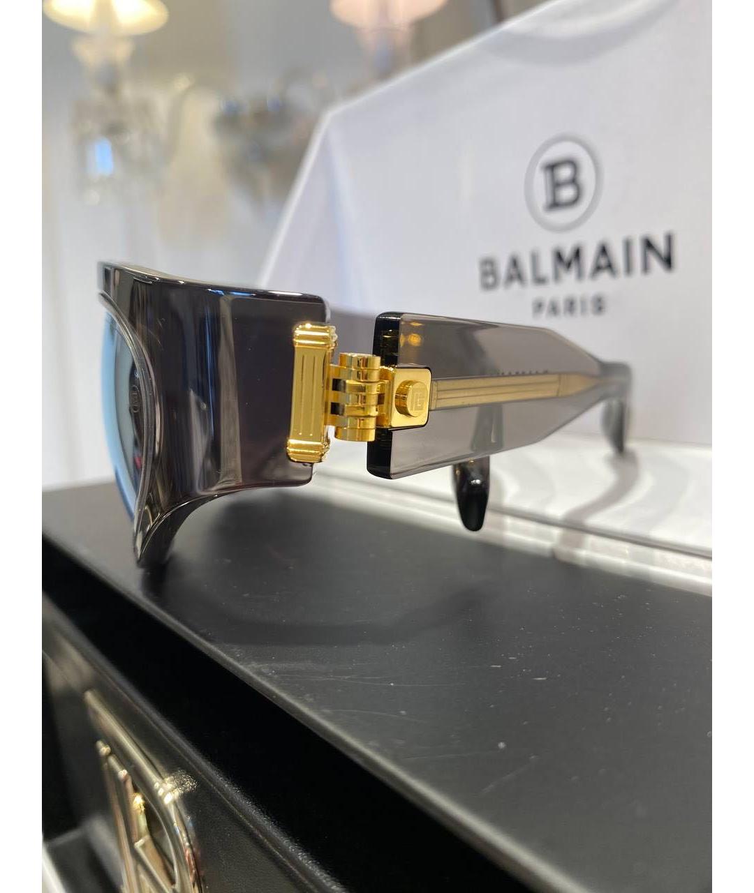 BALMAIN Серые пластиковые солнцезащитные очки, фото 2